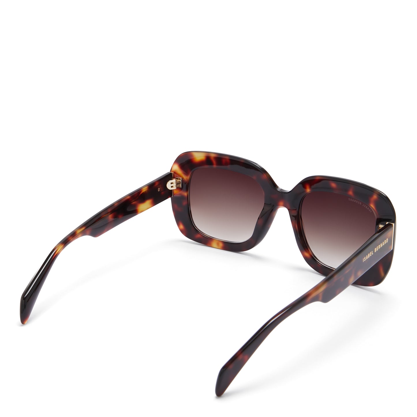 La Villette Rive brown tortoise square sunglasses with brown lenses -  - Isabel Bernard