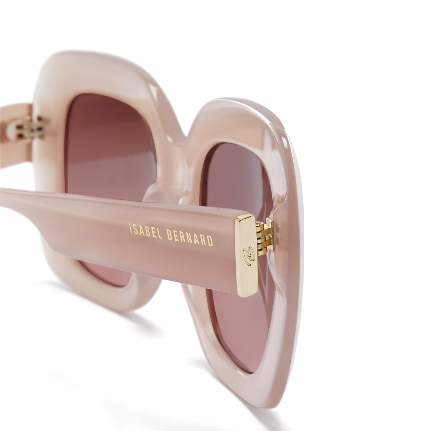 La Villette Rive soft pink square sunglasses -  - Isabel Bernard