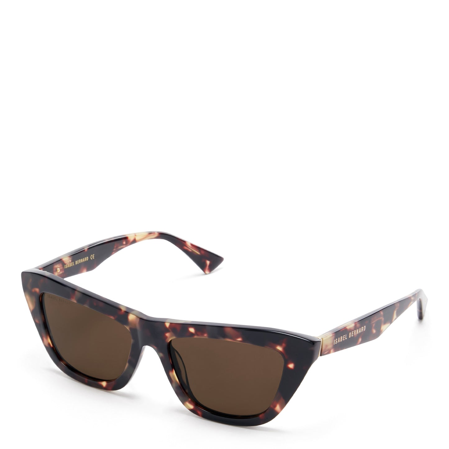 La Villette Roselin brown tortoise cat eye sunglasses with brown lenses -  - Isabel Bernard