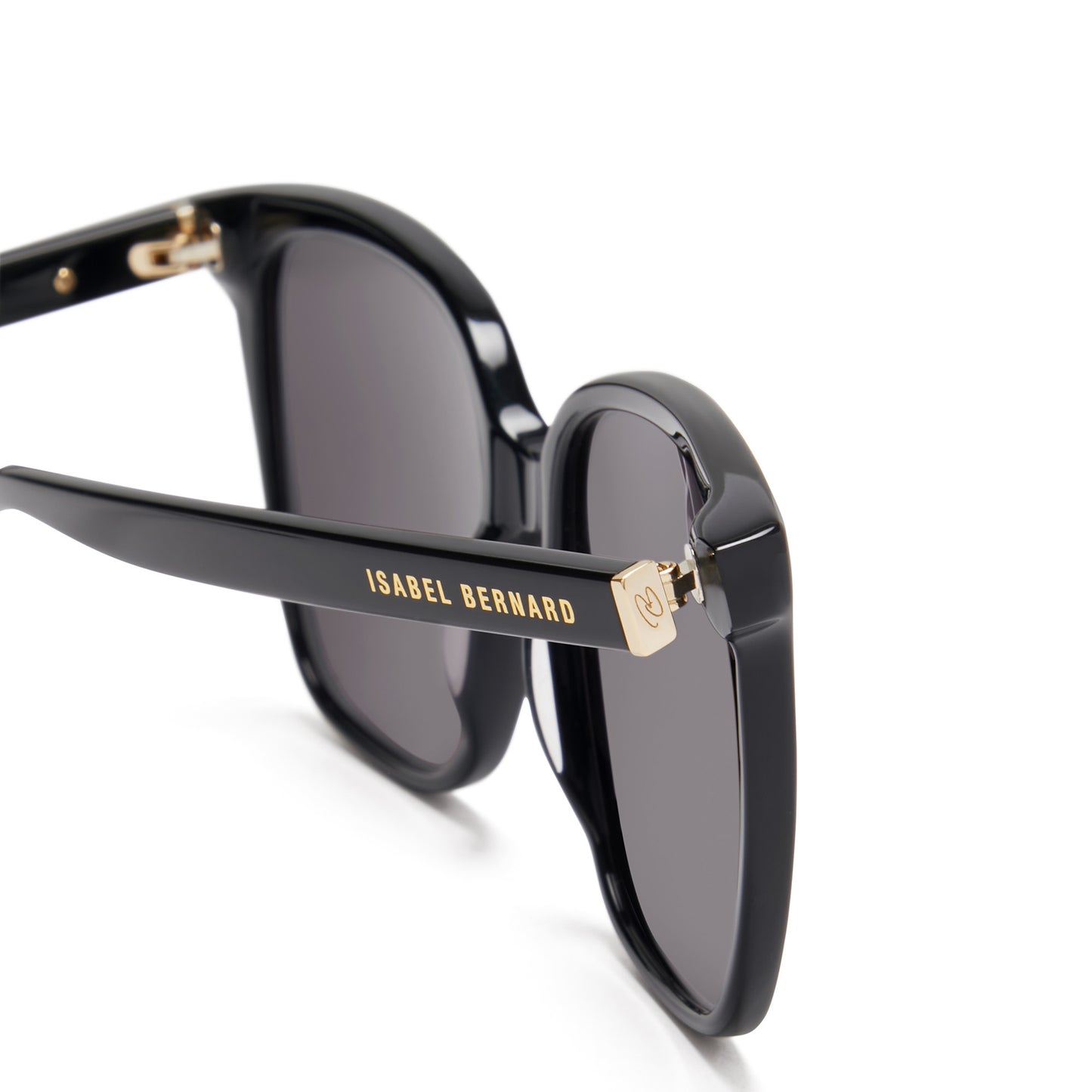 La Villette Raison black square sunglasses with black lenses -  - Isabel Bernard