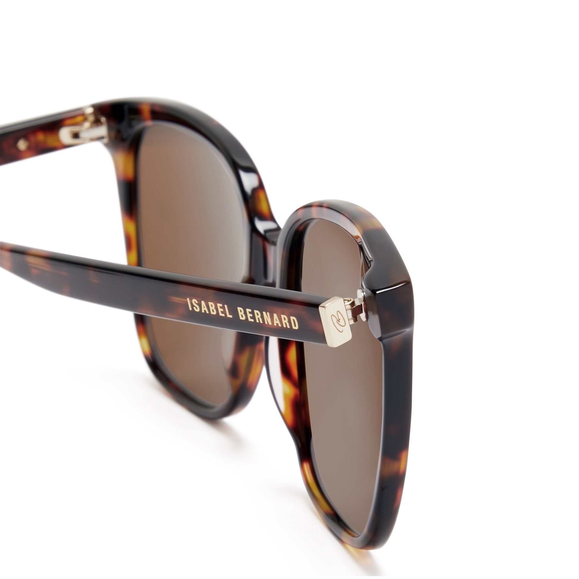 La Villette Raison brown tortoise square sunglasses with brown lenses -  - Isabel Bernard