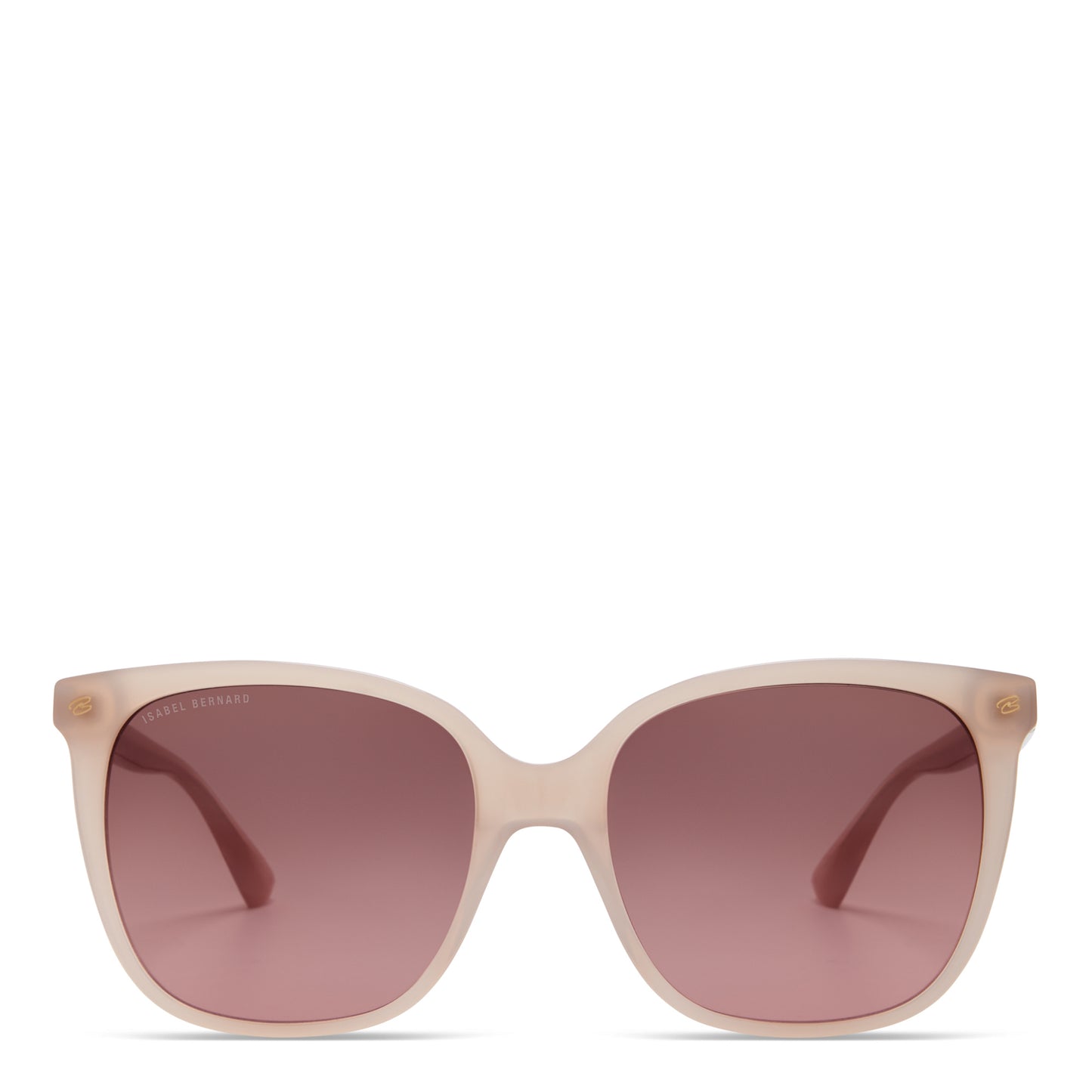 La Villette Raison soft pink square sunglasses with pink lenses -  - Isabel Bernard