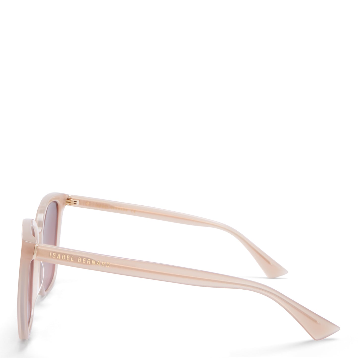 La Villette Raison soft pink square sunglasses with pink lenses -  - Isabel Bernard