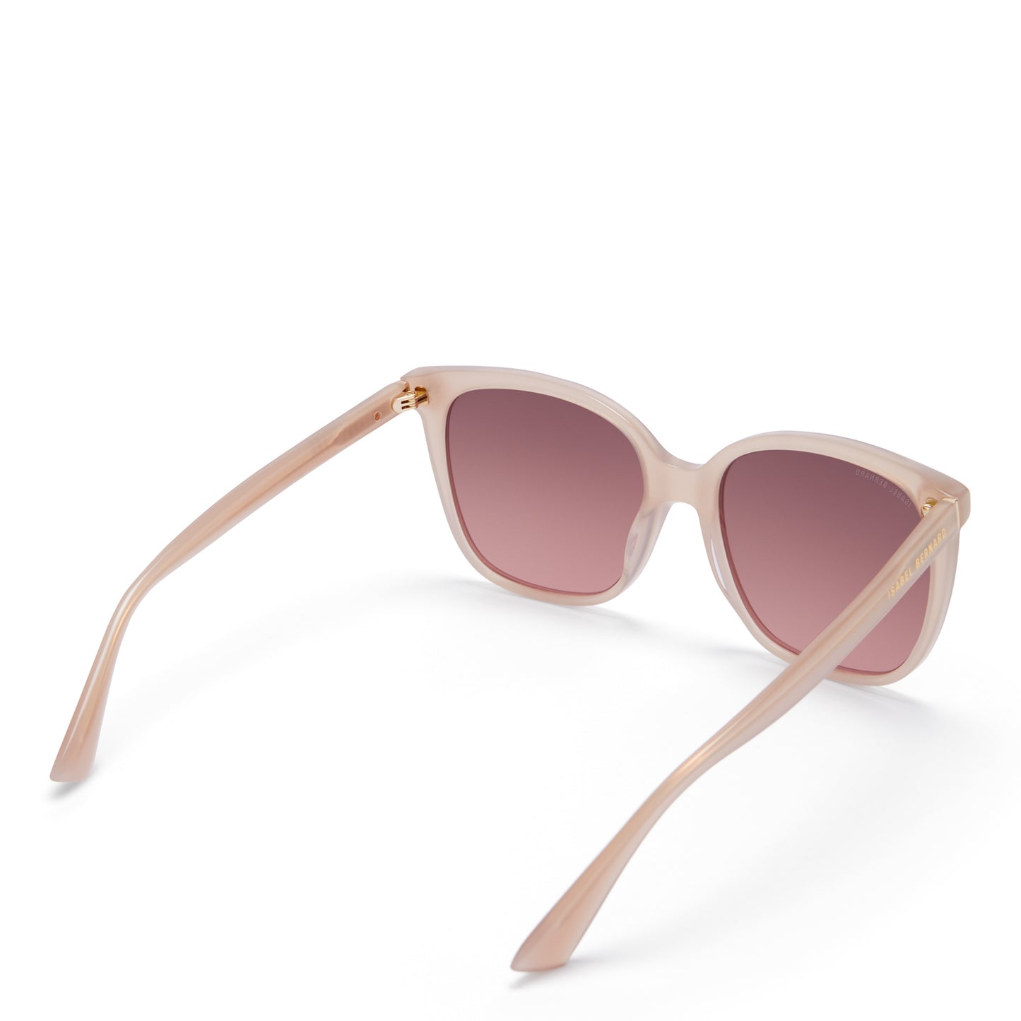 La Villette Raison soft pink square sunglasses with pink lenses -  - Isabel Bernard