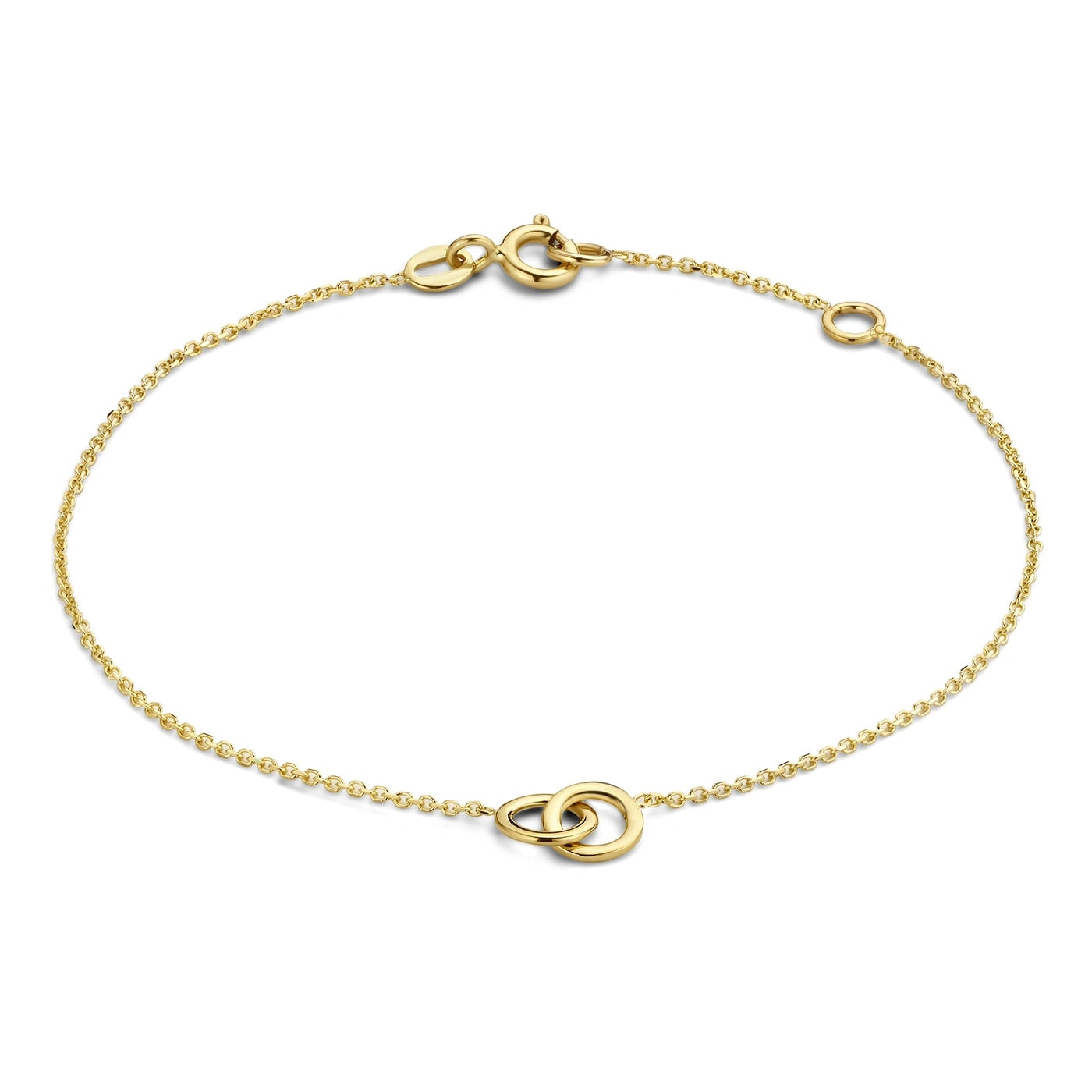 Le Marais Zoé 14 karat gold bracelet with rings -  - Isabel Bernard