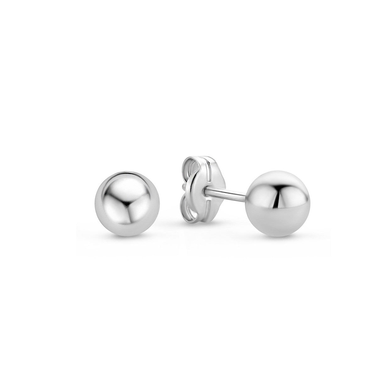 Saint Germain Finou 14 karat white gold ear studs with sphere -  - Isabel Bernard