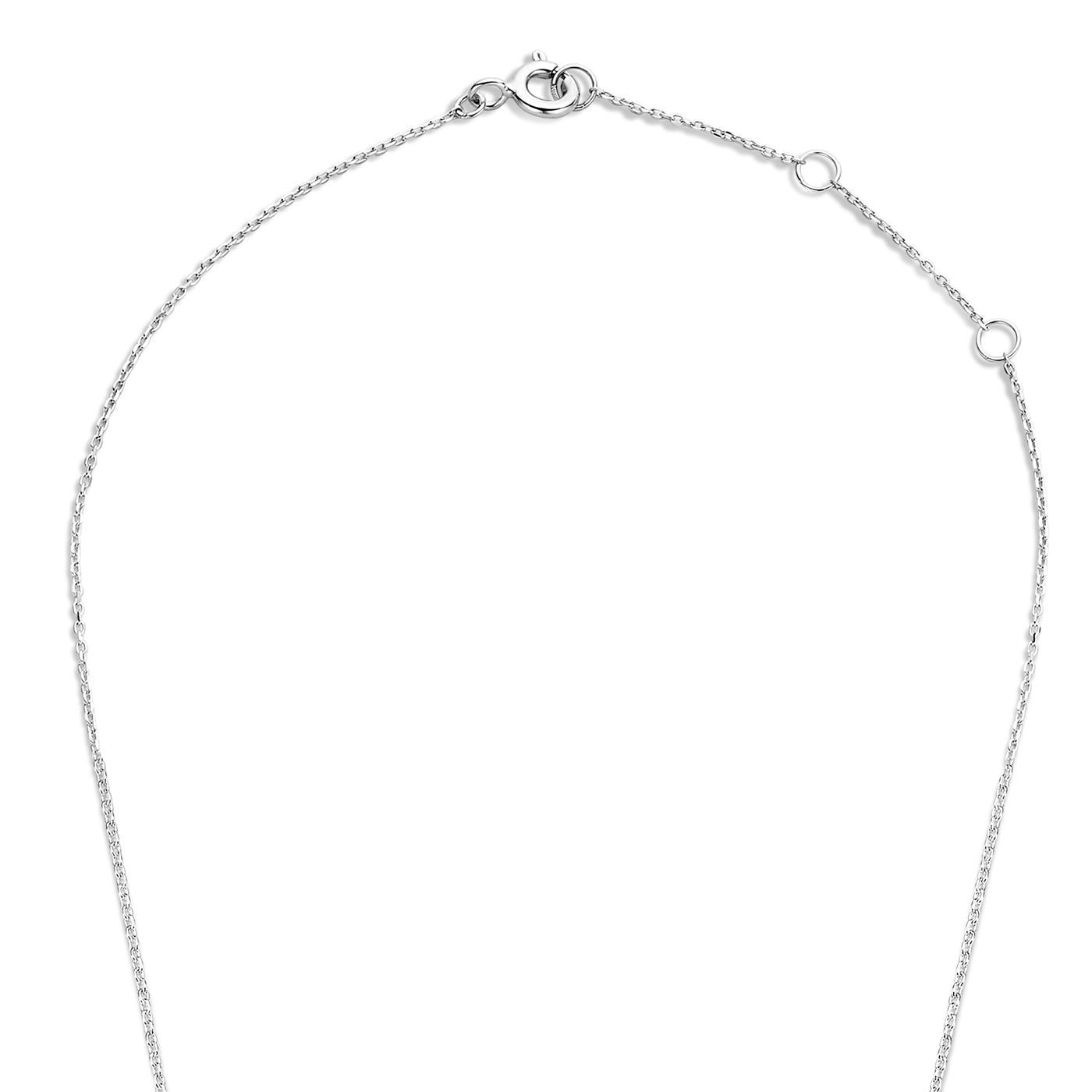 Saint Germain Garance 14 karat white gold necklace with zirconia stone -  - Isabel Bernard