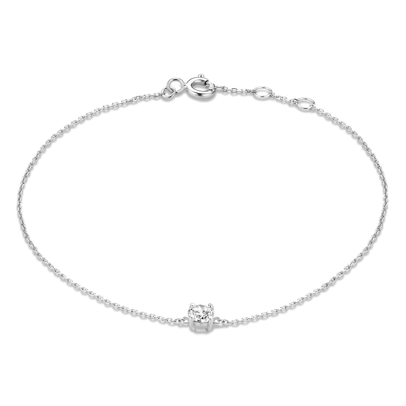 Saint Germain Faïs 14 karat white gold bracelet with zirconia stone -  - Isabel Bernard