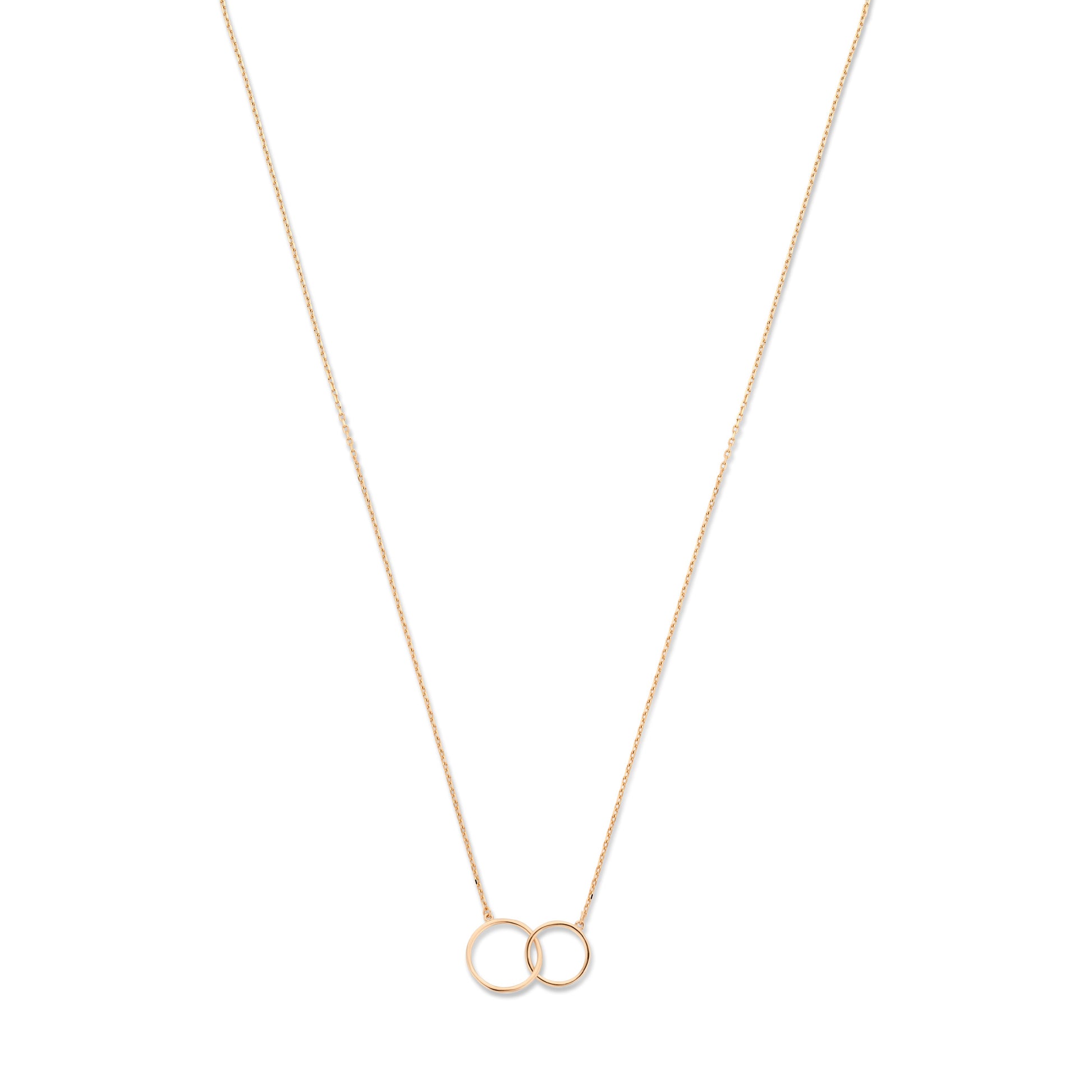 La Concorde Loulou 14 karat rose gold collier with two rings -  - Isabel Bernard