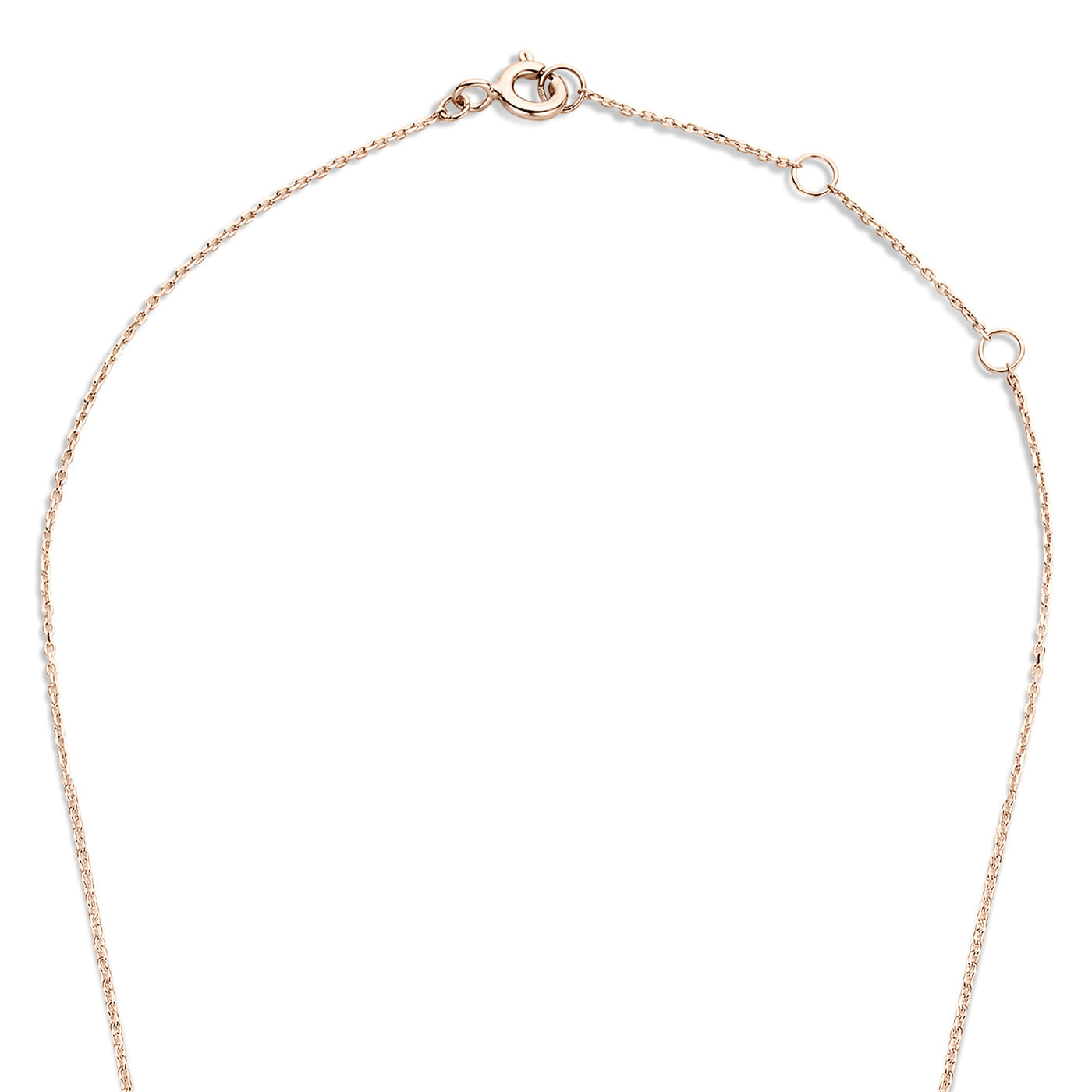 La Concorde Garance 14 karat rose gold necklace with zirconia stone -  - Isabel Bernard