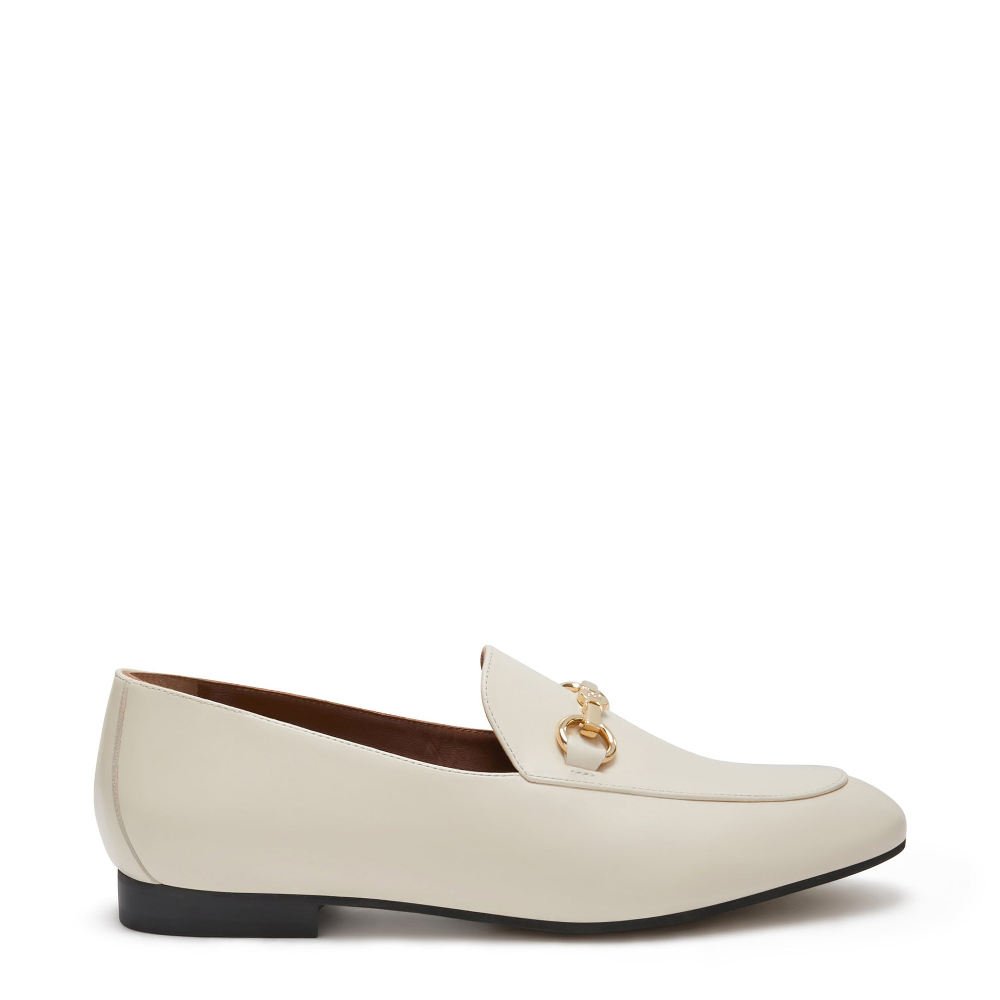 Vendôme Fleur beige calfskin leather loafers -  - Isabel Bernard