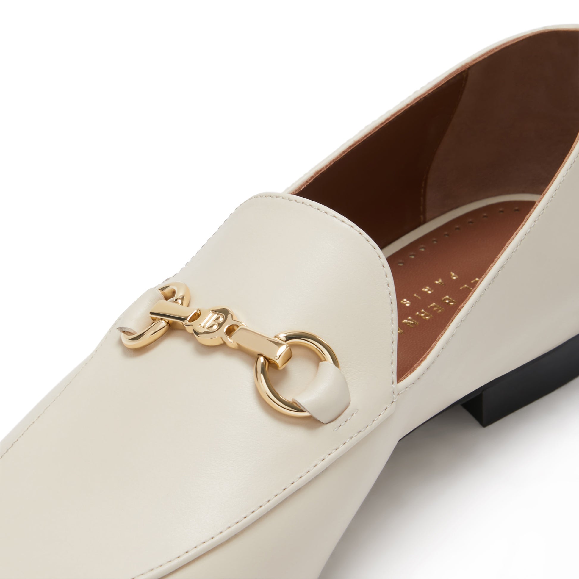 Vendôme Fleur beige calfskin leather loafers -  - Isabel Bernard