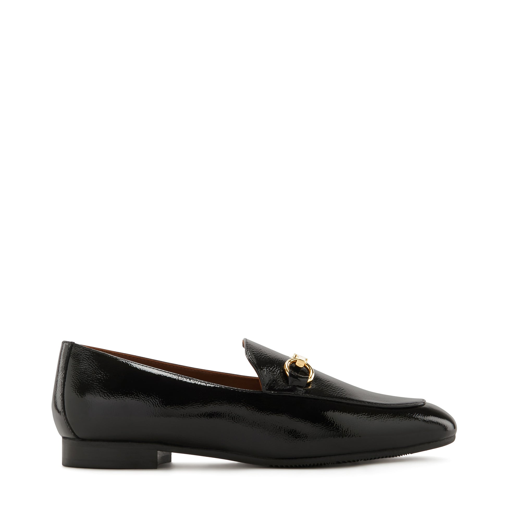 Vendôme Fleur black calfskin patent leather loafers -  - Isabel Bernard