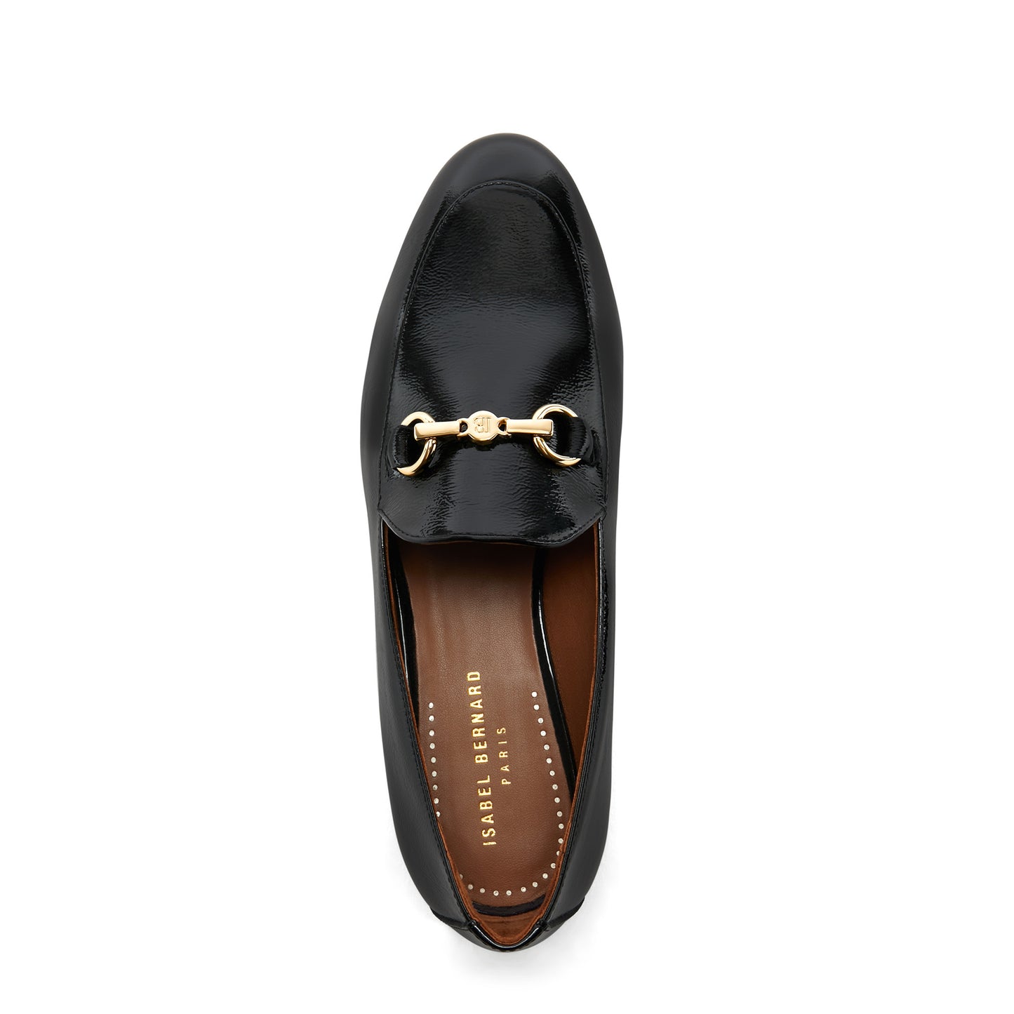 Vendôme Fleur black calfskin patent leather loafers -  - Isabel Bernard