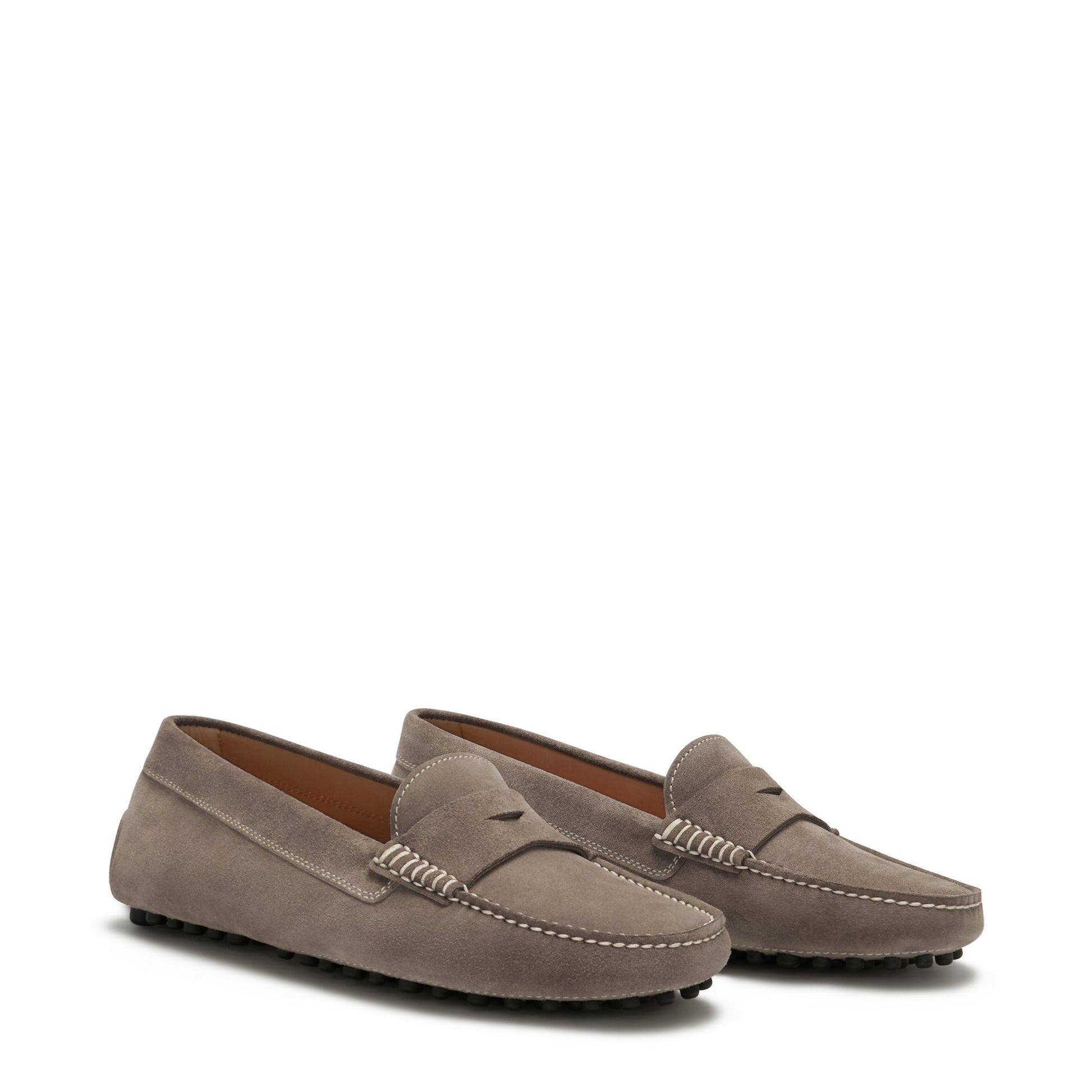 Vendôme Marie taupe suede moccasins -  - Isabel Bernard