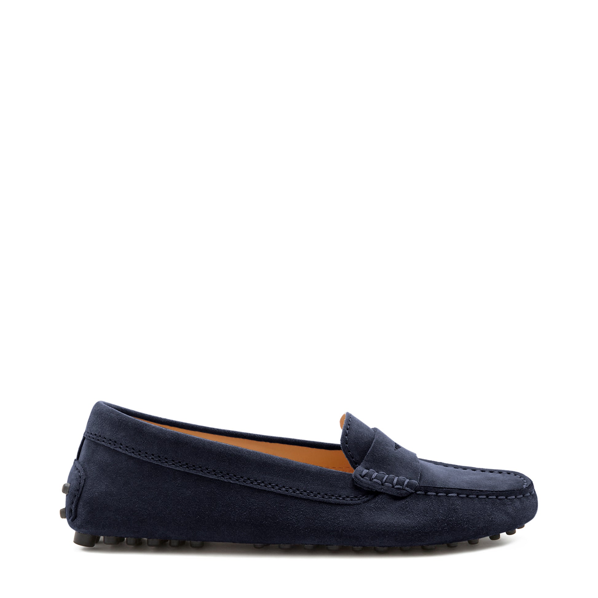 Vendôme Marie dark blue suede moccasins -  - Isabel Bernard