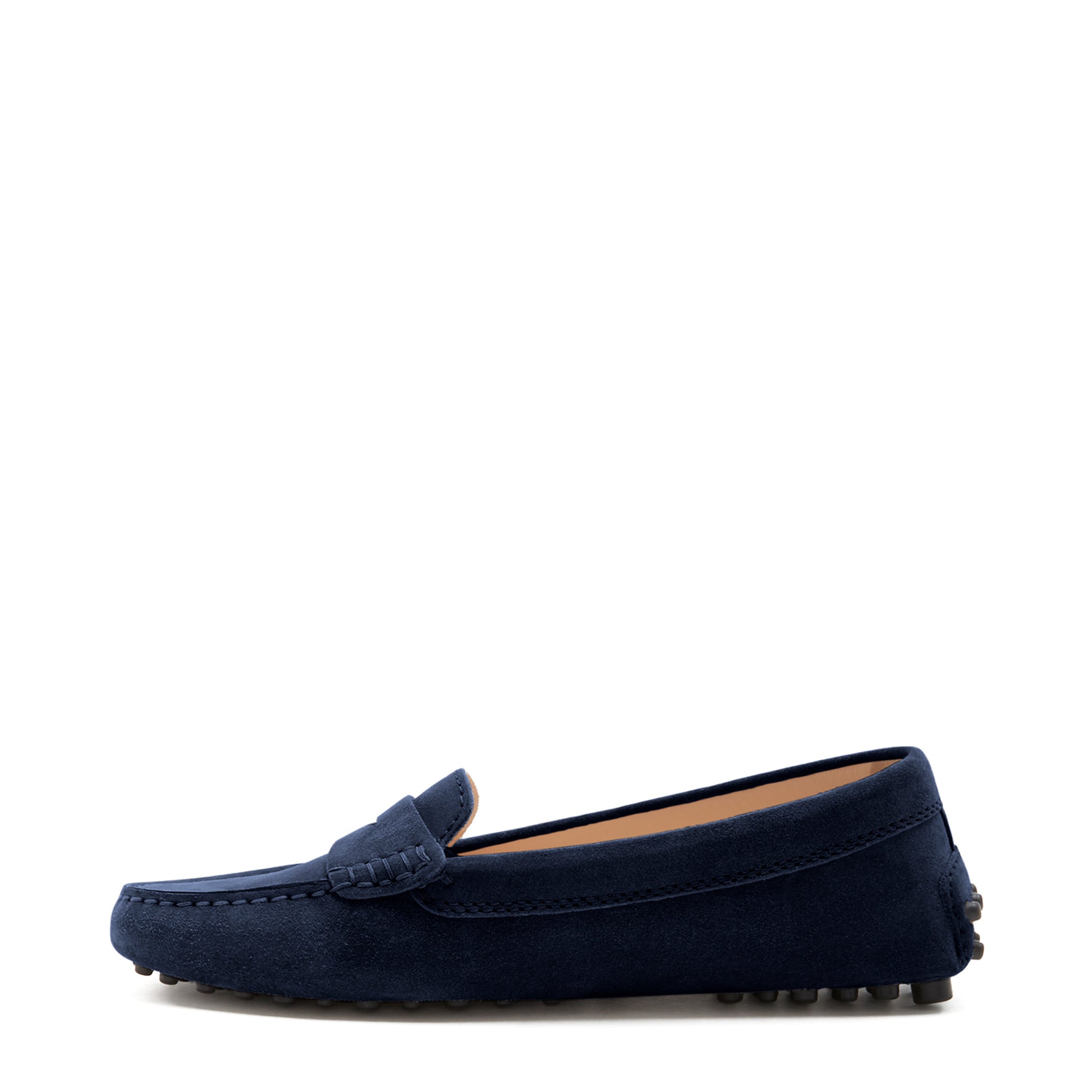 Vendôme Marie dark blue suede moccasins -  - Isabel Bernard