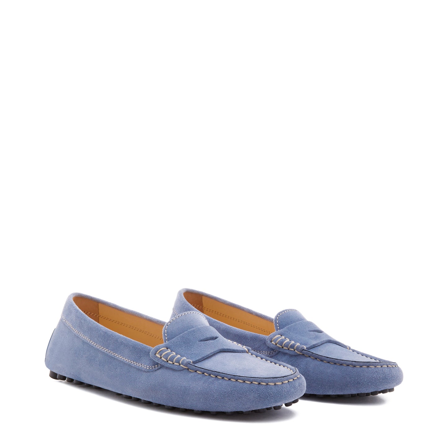 Vendôme Marie light blue suede moccasins -  - Isabel Bernard