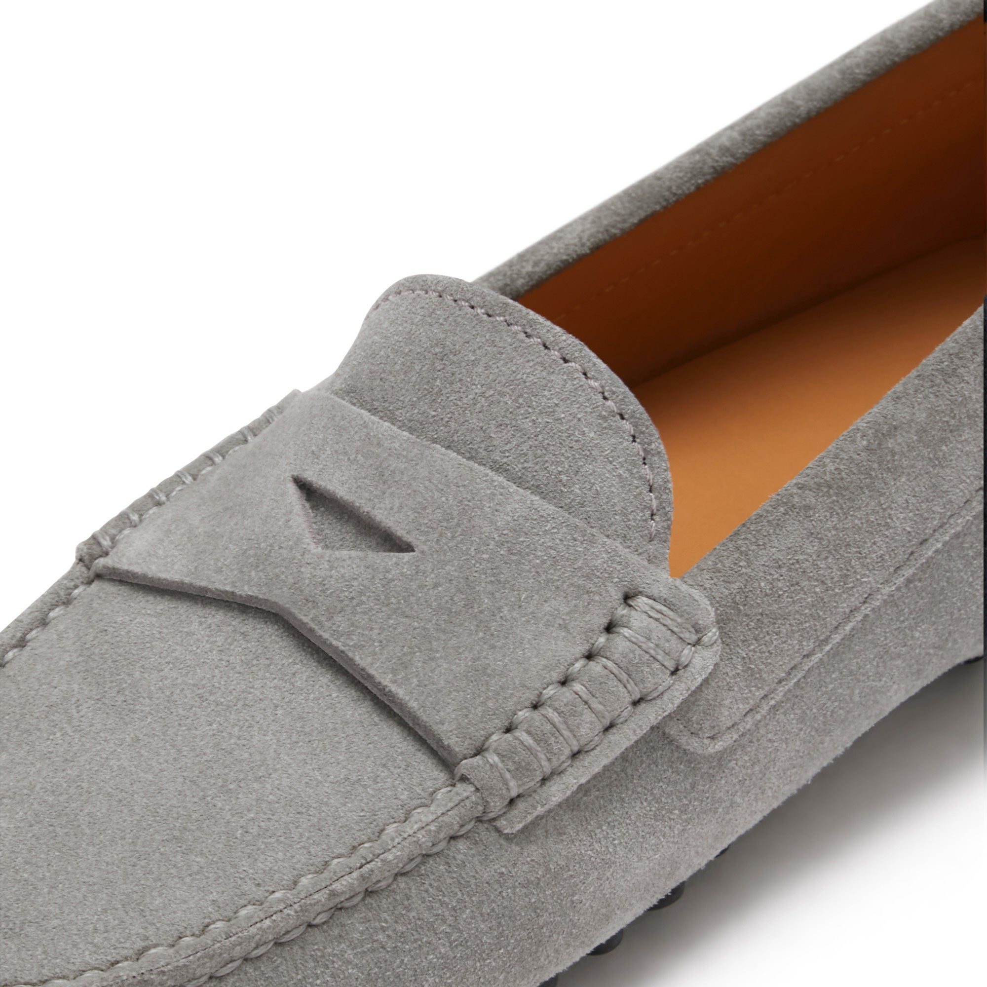 Vendome Marie grey suede moccasins