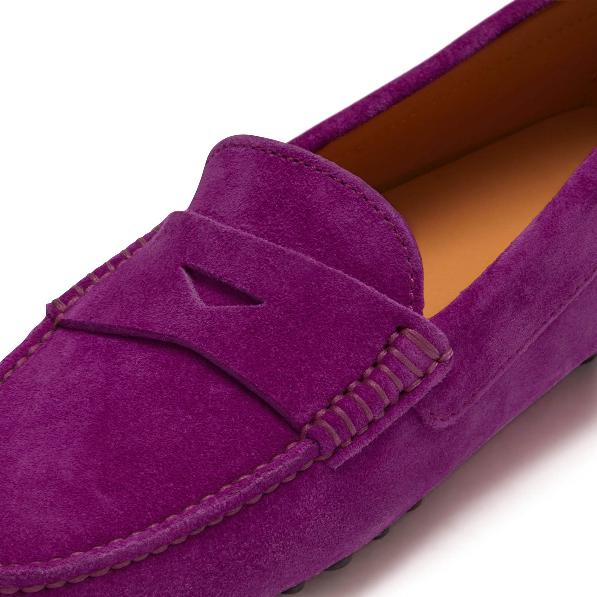 Vendôme Marie fuchsia suede moccasins -  - Isabel Bernard