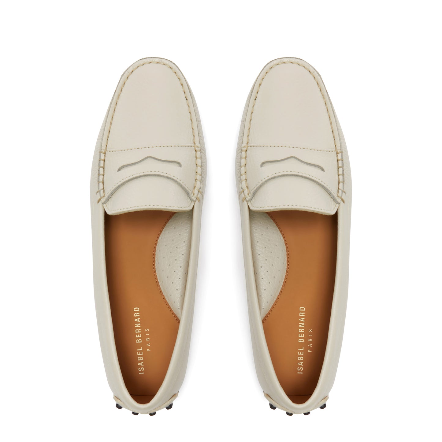 Vendôme Marie beige calfskin leather moccasins -  - Isabel Bernard