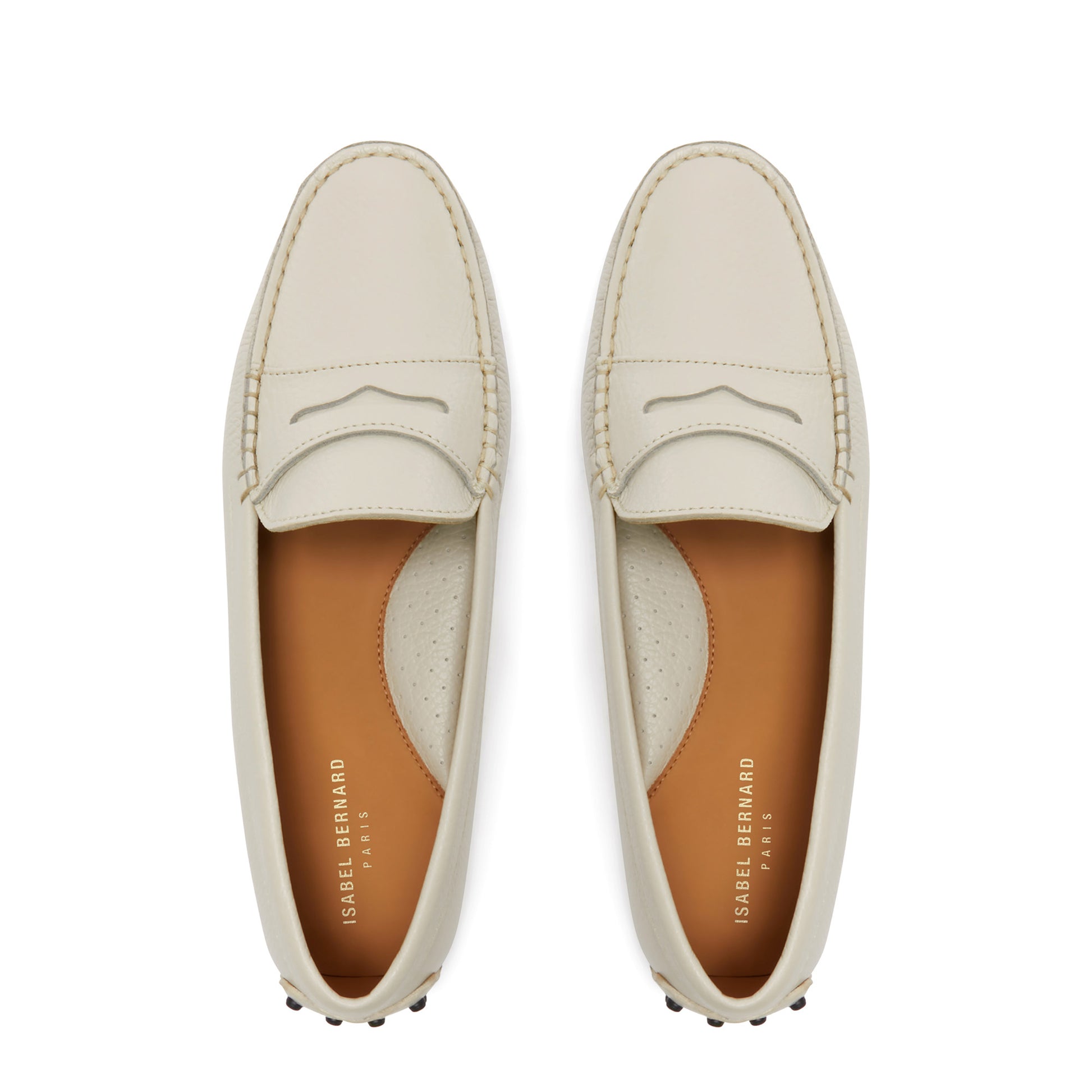 Vendôme Marie beige calfskin leather moccasins -  - Isabel Bernard