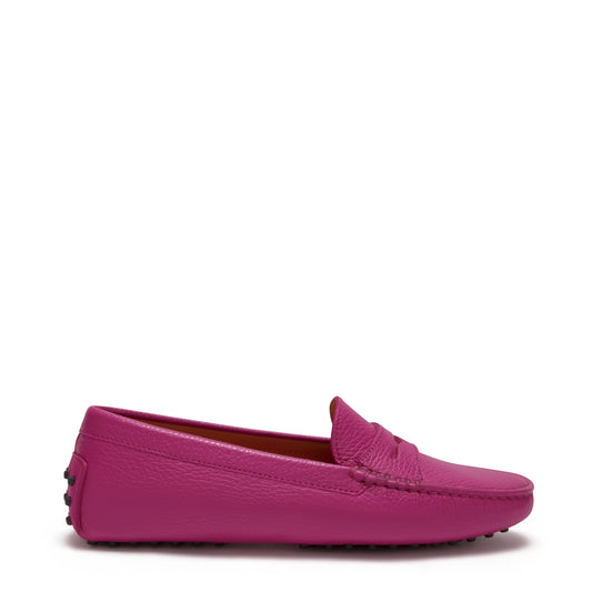 Vendôme Marie fuchsia calfskin leather moccasins -  - Isabel Bernard