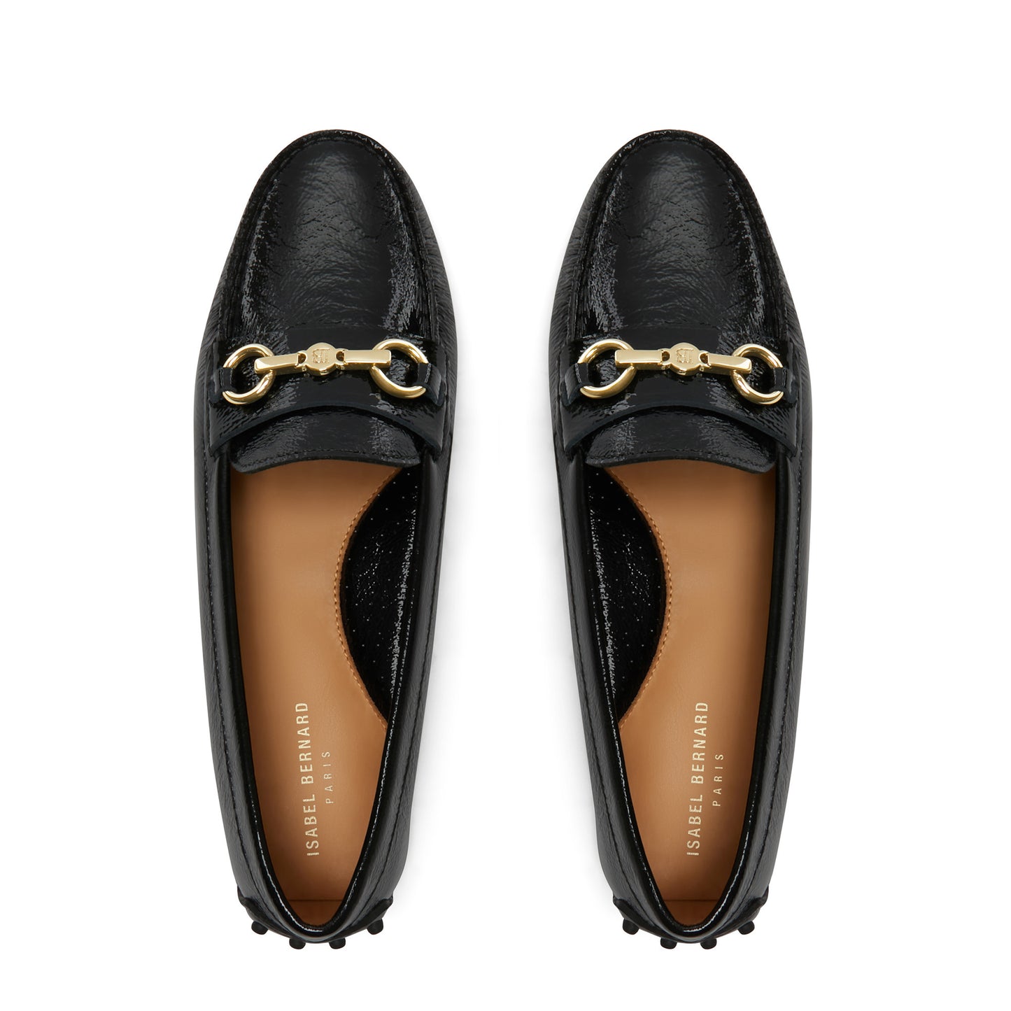 Vendôme Marie black calfskin patent leather moccasins -  - Isabel Bernard