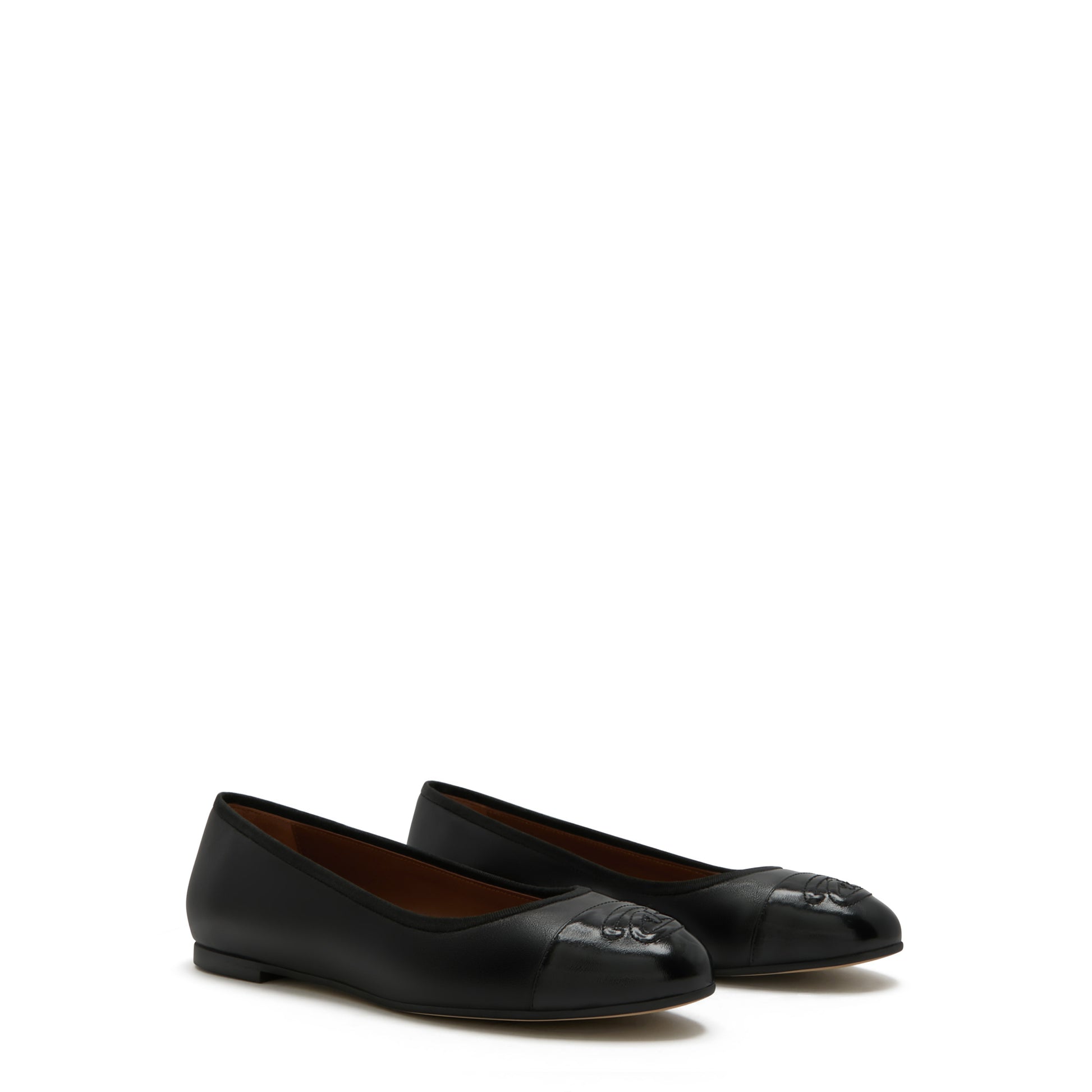 Vendôme Ynes black calfskin leather ballerinas -  - Isabel Bernard