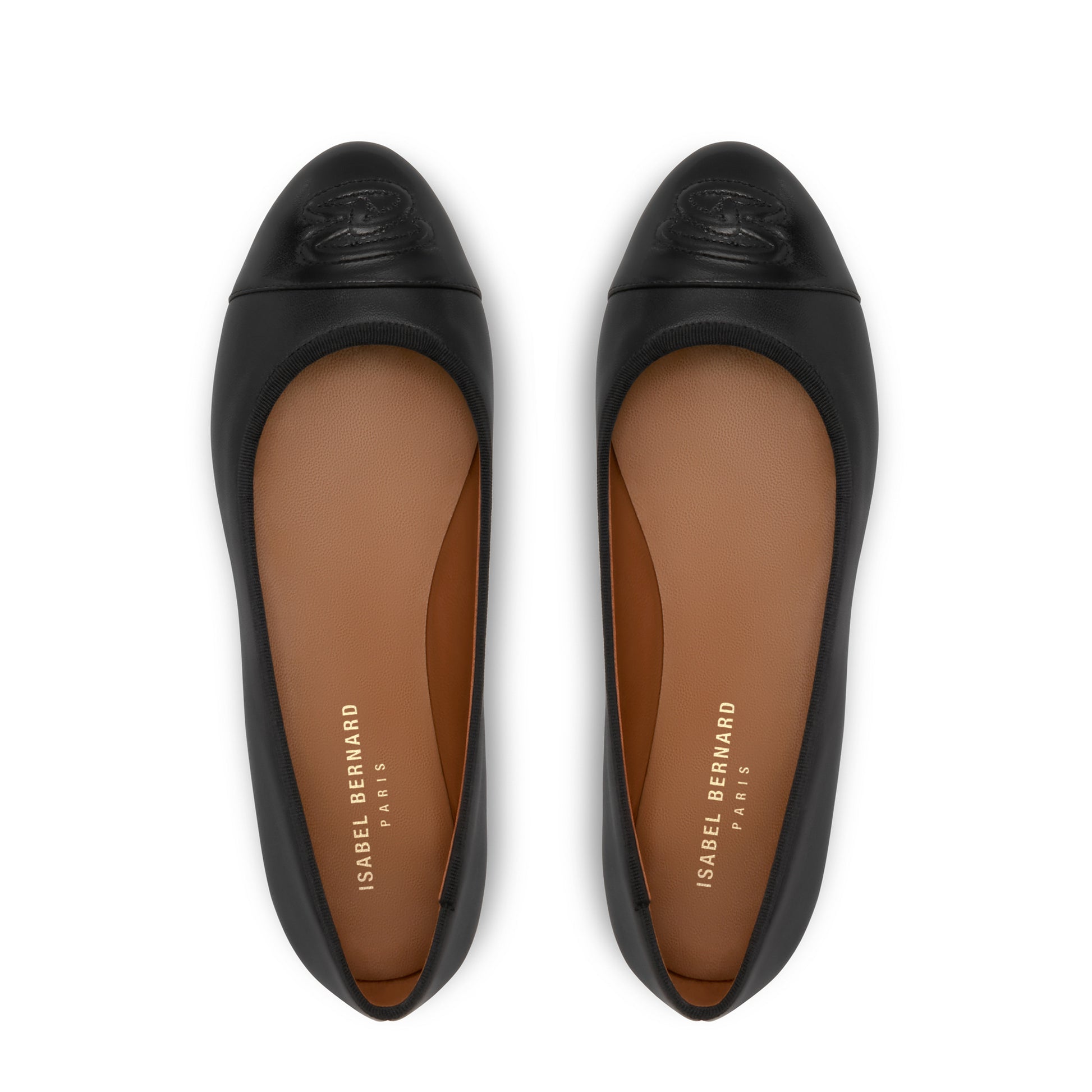 Vendôme Ynes black calfskin leather ballerinas -  - Isabel Bernard