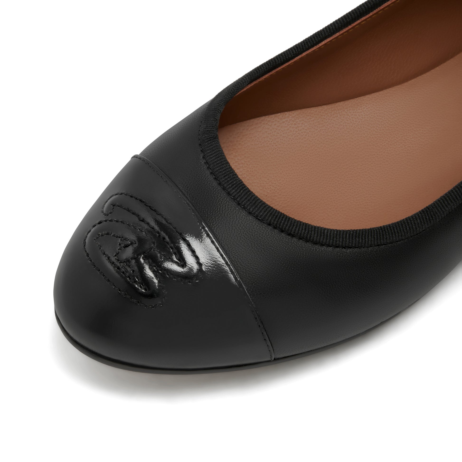 Vendôme Ynes black calfskin leather ballerinas -  - Isabel Bernard