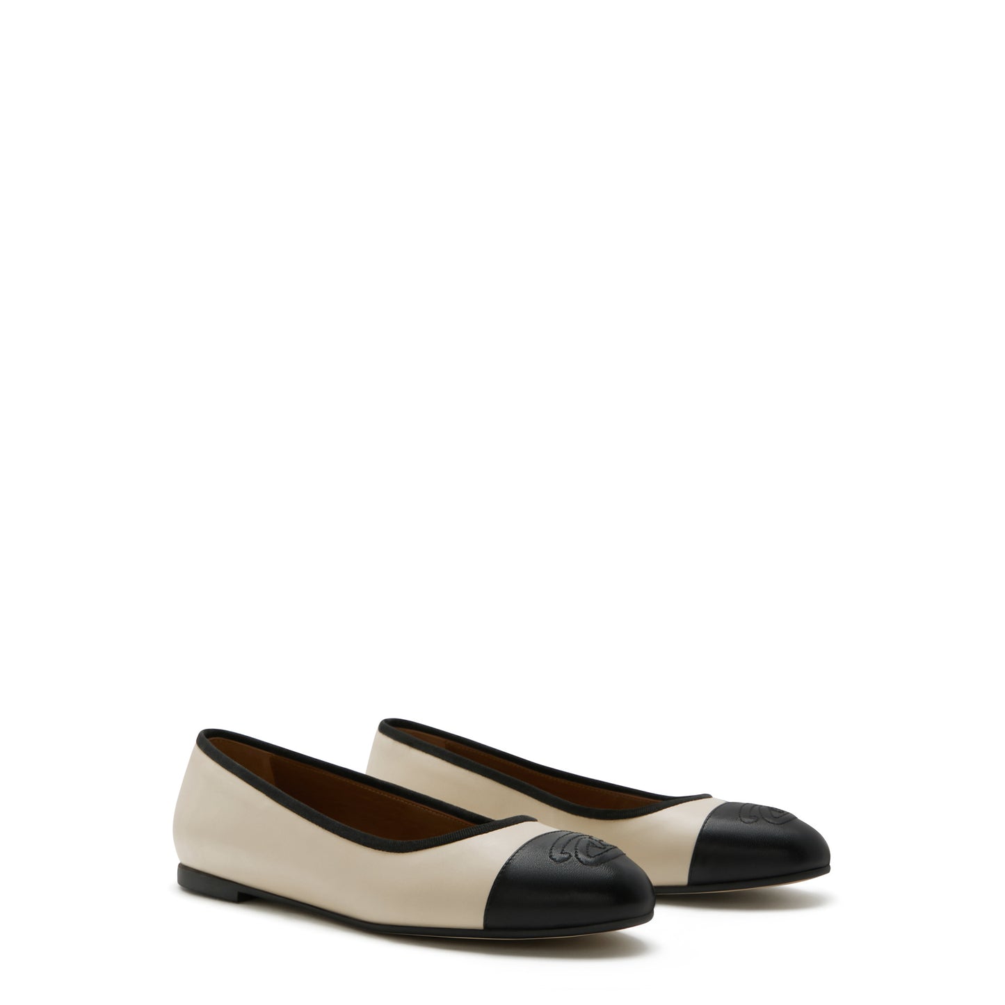 Vendôme Ynes cream calfskin leather ballerinas -  - Isabel Bernard