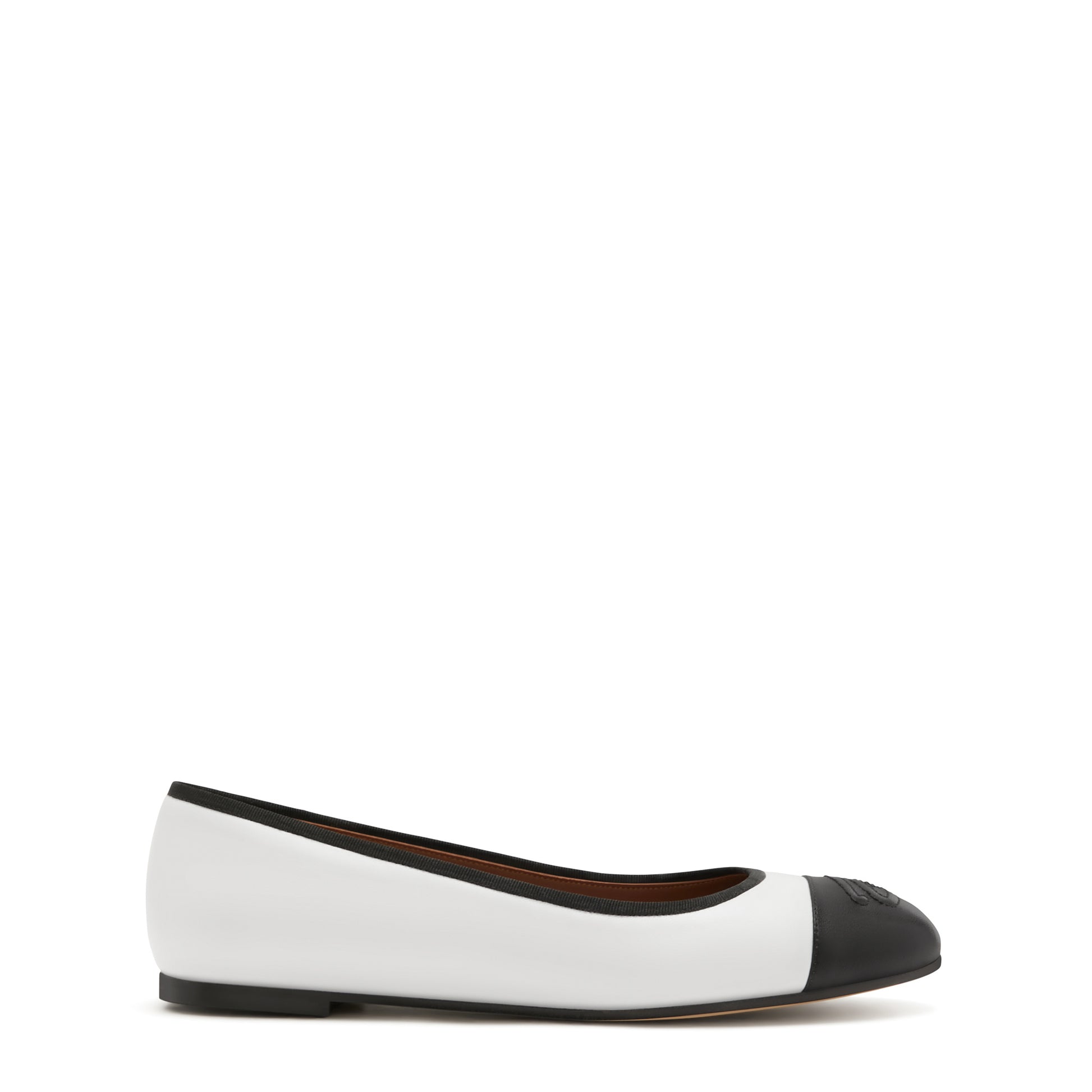 Vendôme Ynes white calfskin leather ballerinas -  - Isabel Bernard