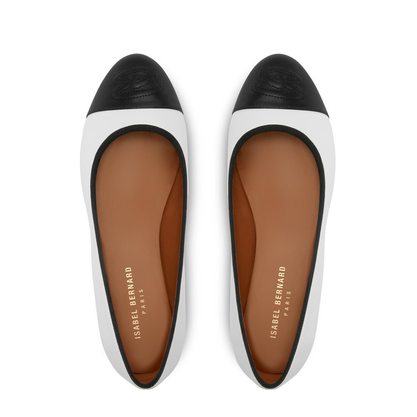 Vendôme Ynes white calfskin leather ballerinas -  - Isabel Bernard