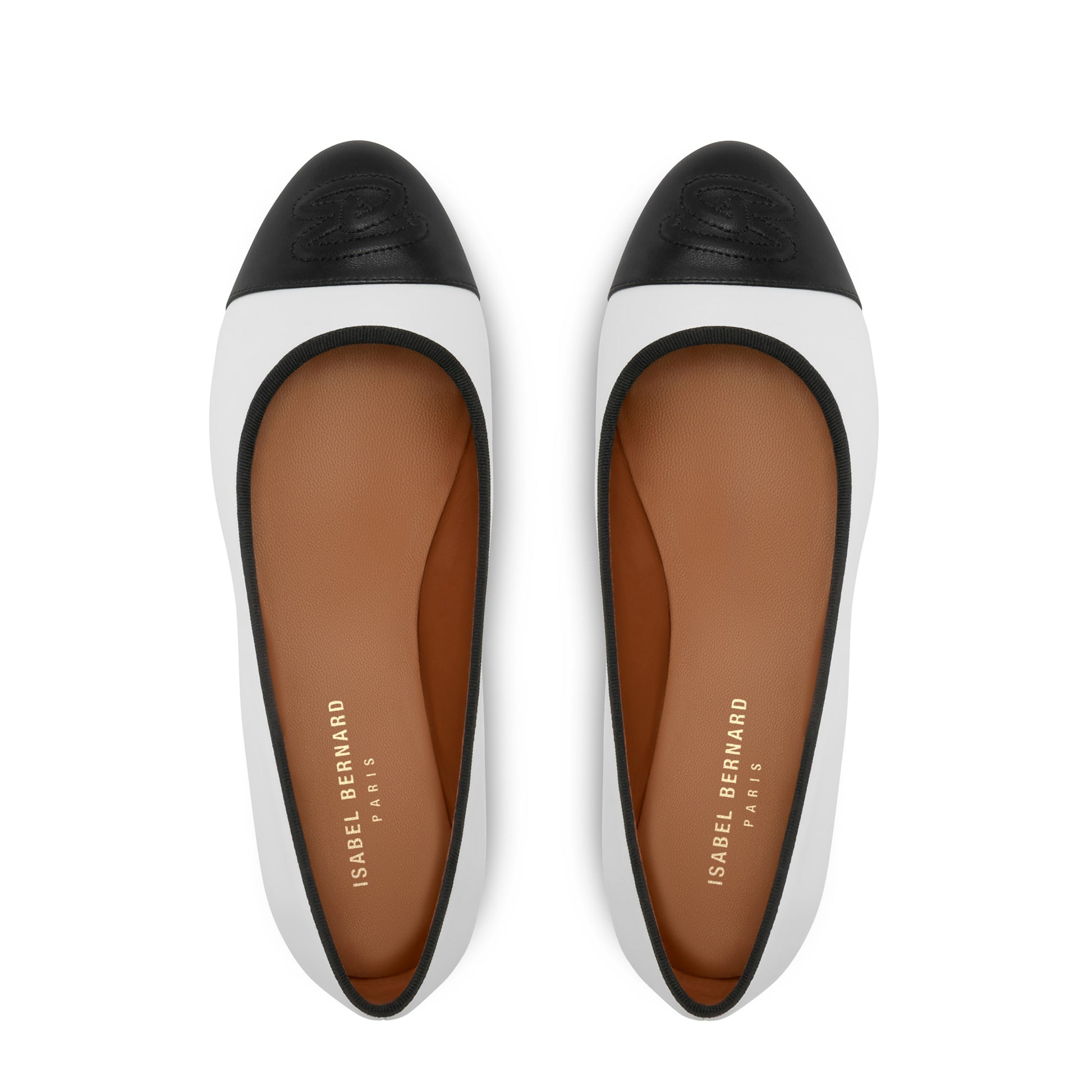 Vendôme Ynes white calfskin leather ballerinas -  - Isabel Bernard