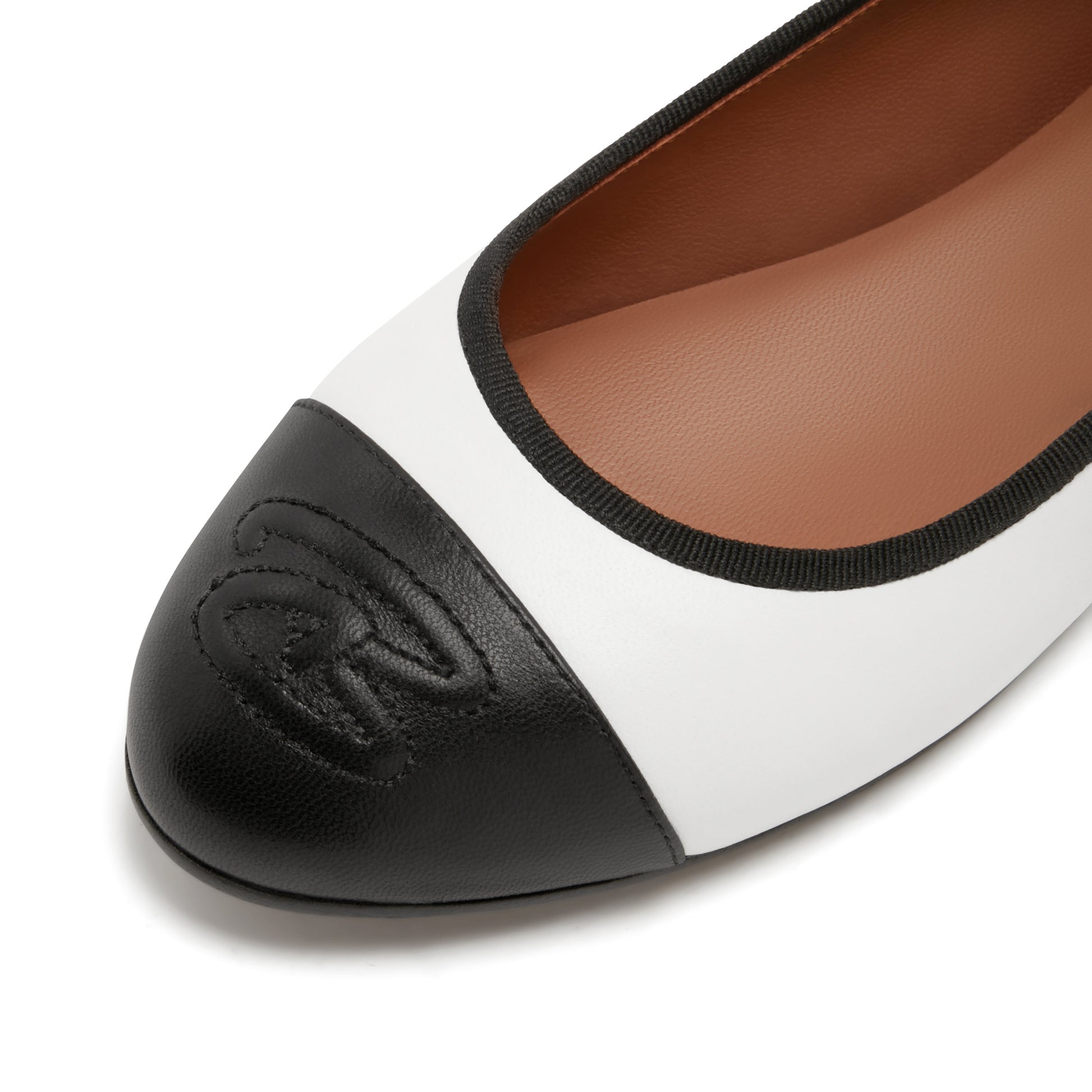 Vendôme Ynes white calfskin leather ballerinas -  - Isabel Bernard