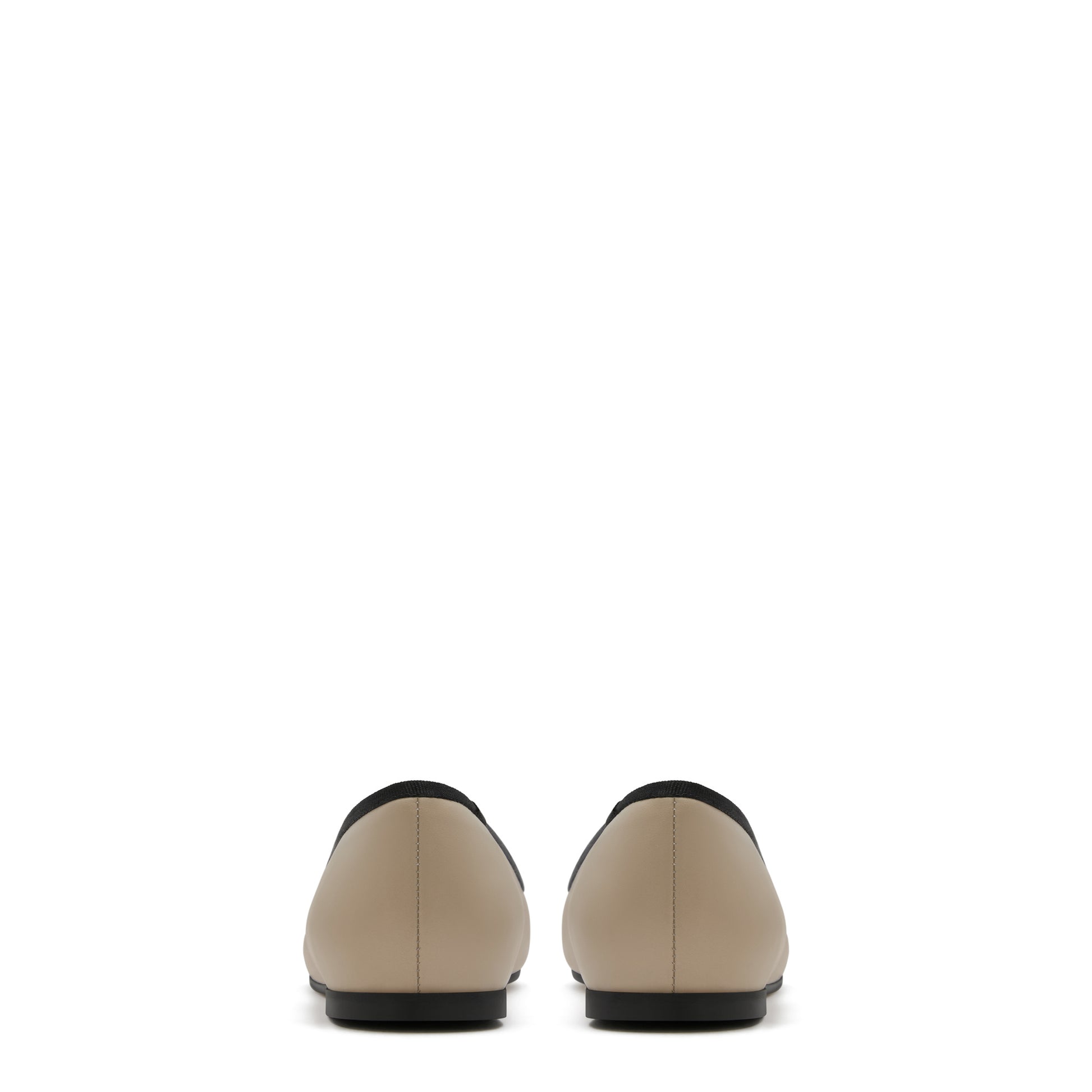 Vendôme Ynes taupe calfskin leather ballerinas -  - Isabel Bernard