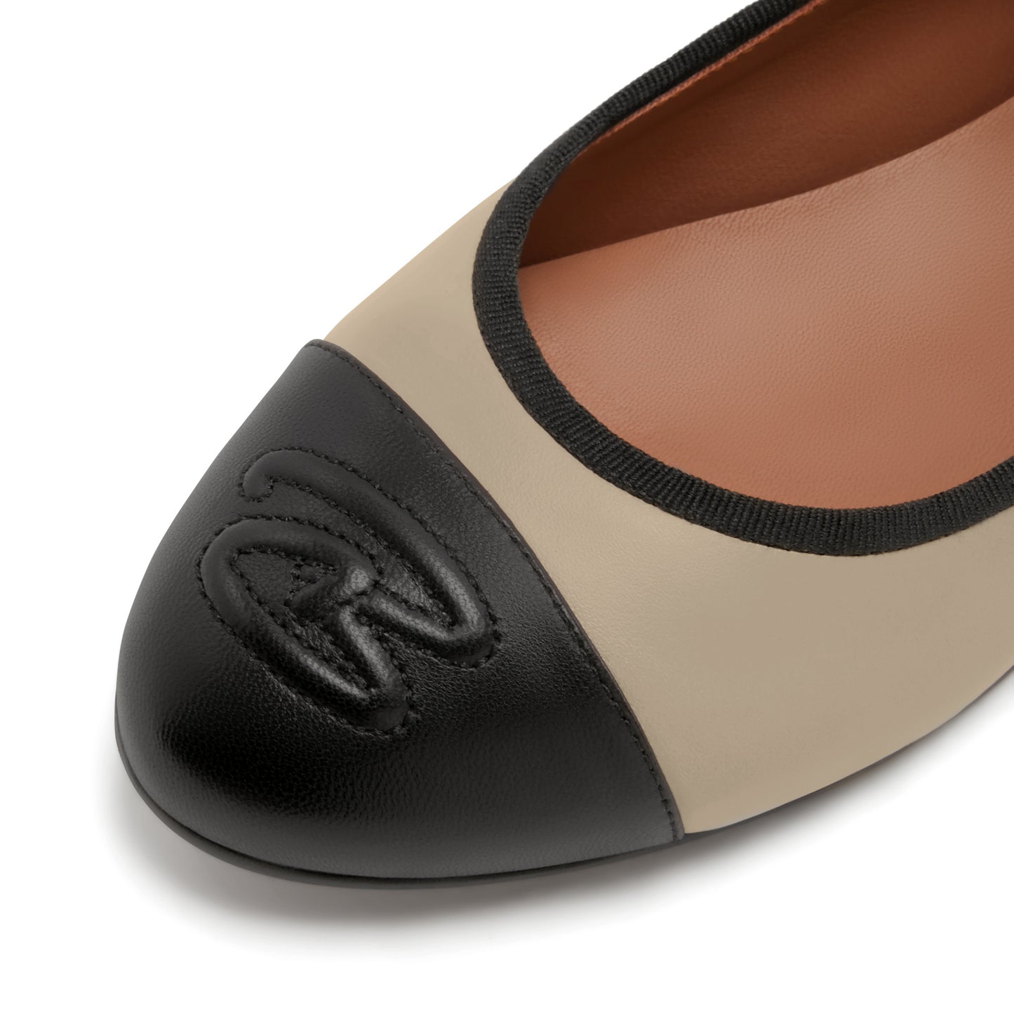 Vendôme Ynes taupe calfskin leather ballerinas -  - Isabel Bernard