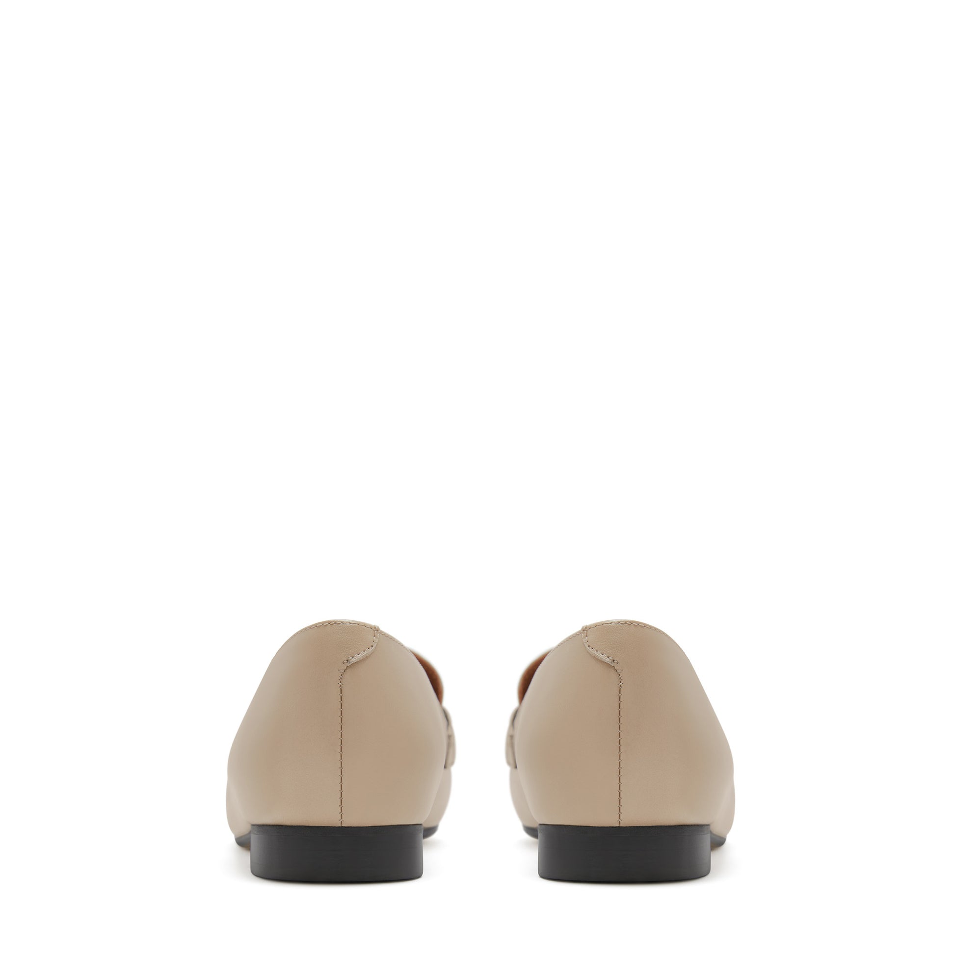 Vendôme Fleur taupe calfskin leather loafers -  - Isabel Bernard