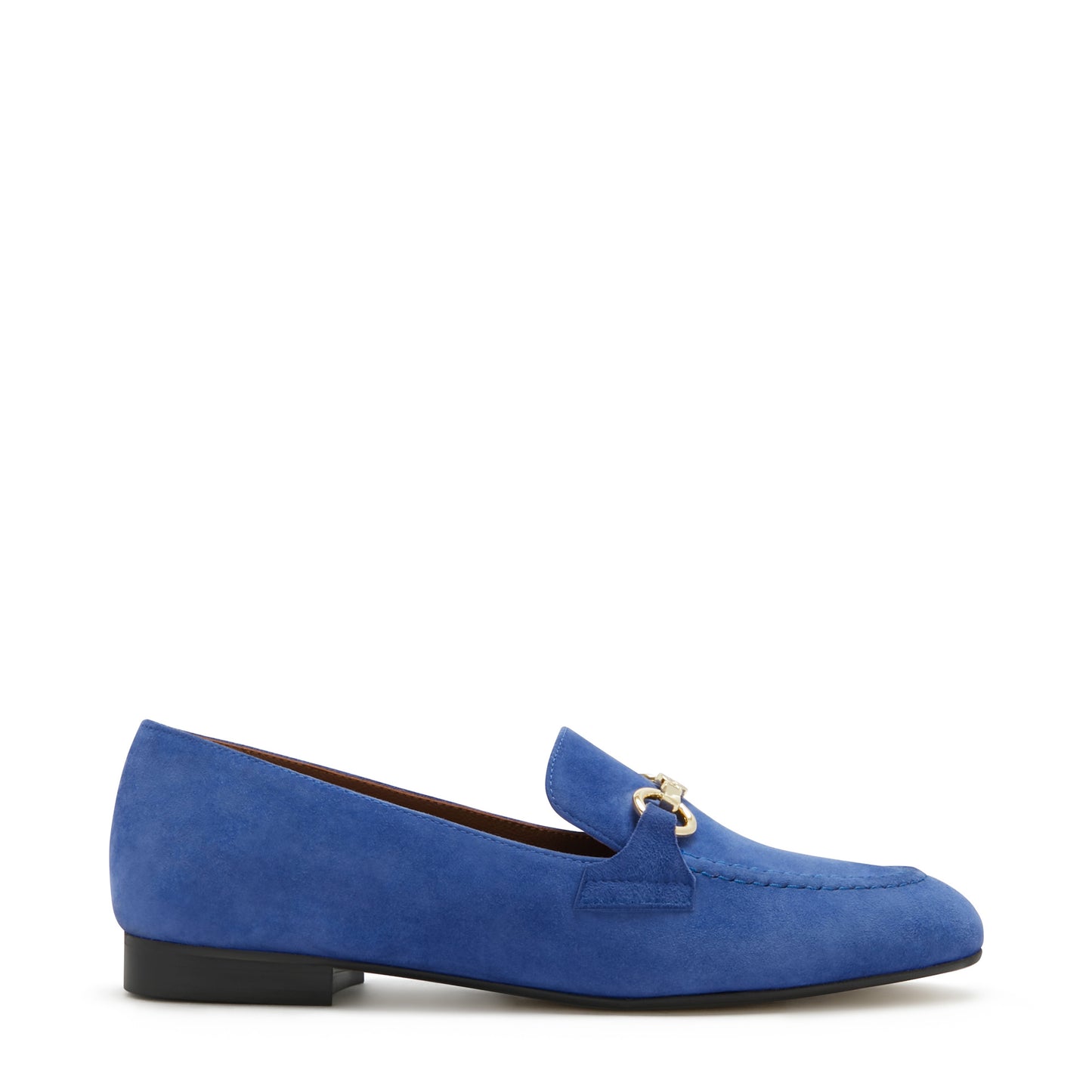 Vendôme Fleur blue suede loafers -  - Isabel Bernard