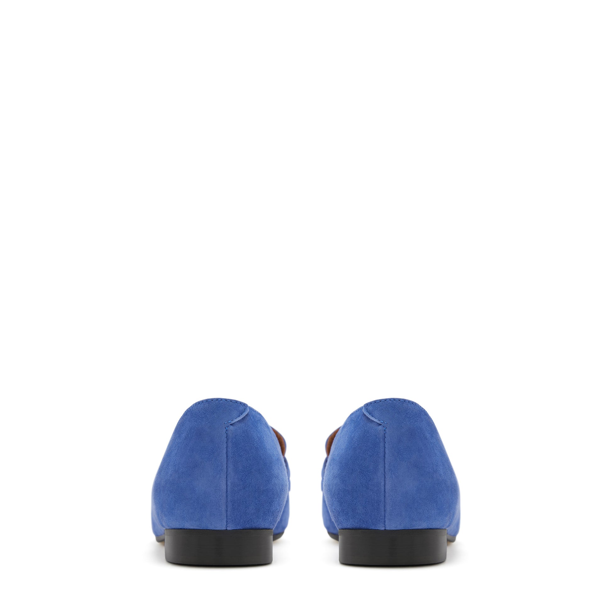 Vendôme Fleur blue suede loafers -  - Isabel Bernard