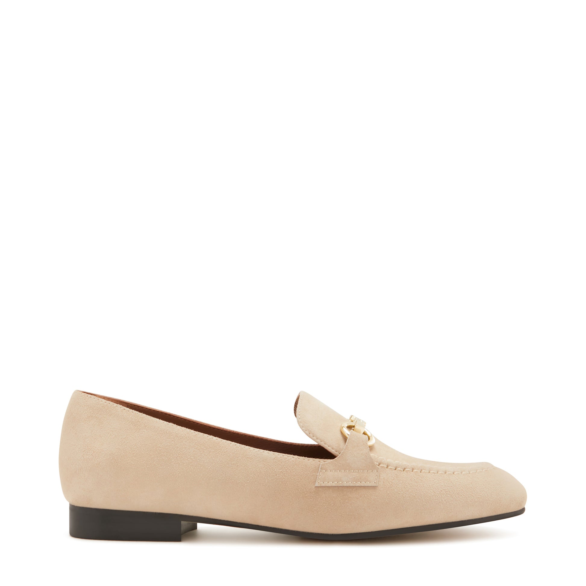 Vendôme Fleur beige suede loafers -  - Isabel Bernard