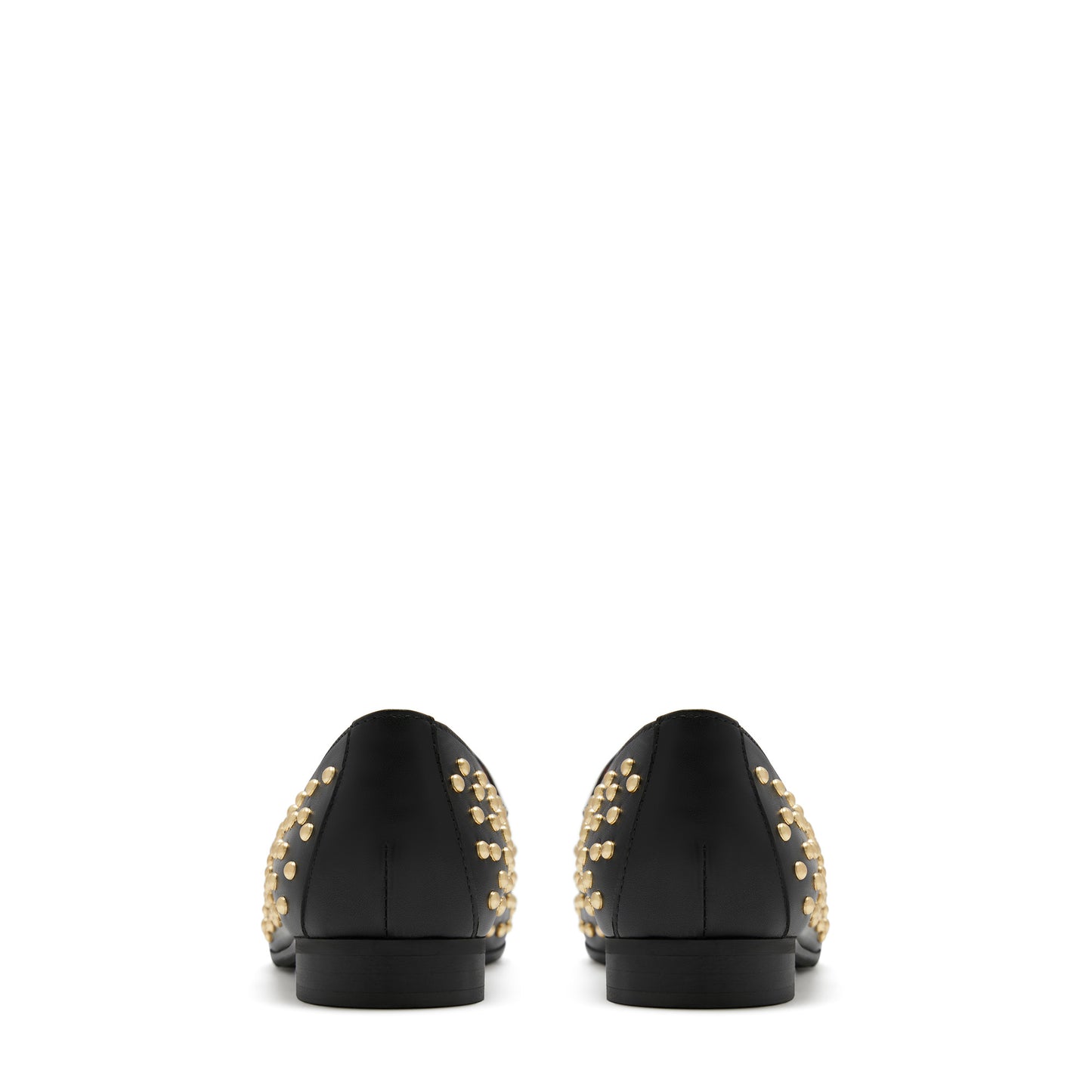 Vendôme Fleur black calfskin leather studded loafers -  - Isabel Bernard