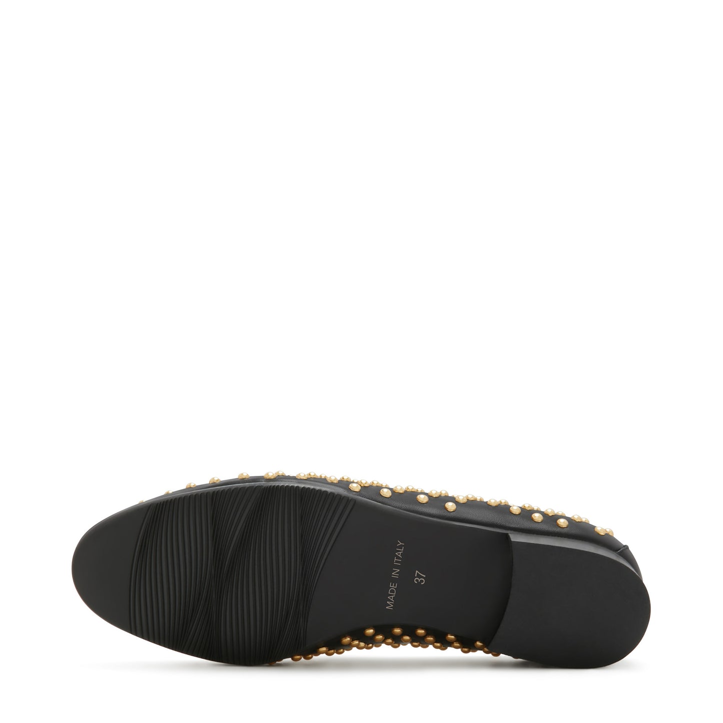 Vendôme Fleur black calfskin leather studded loafers -  - Isabel Bernard