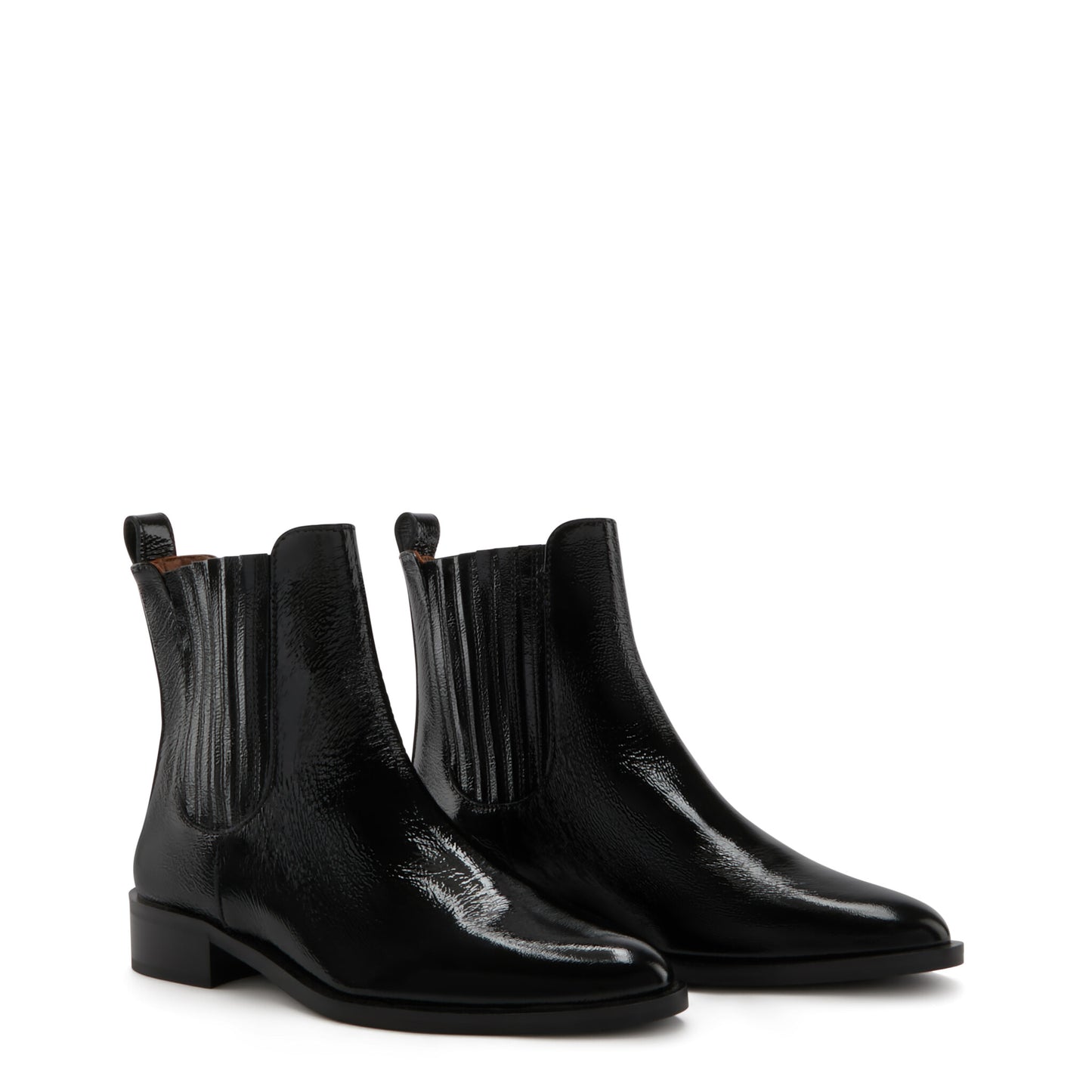 Vendôme Chey black patent leather calfskin leather chelsea boots -  - Isabel Bernard