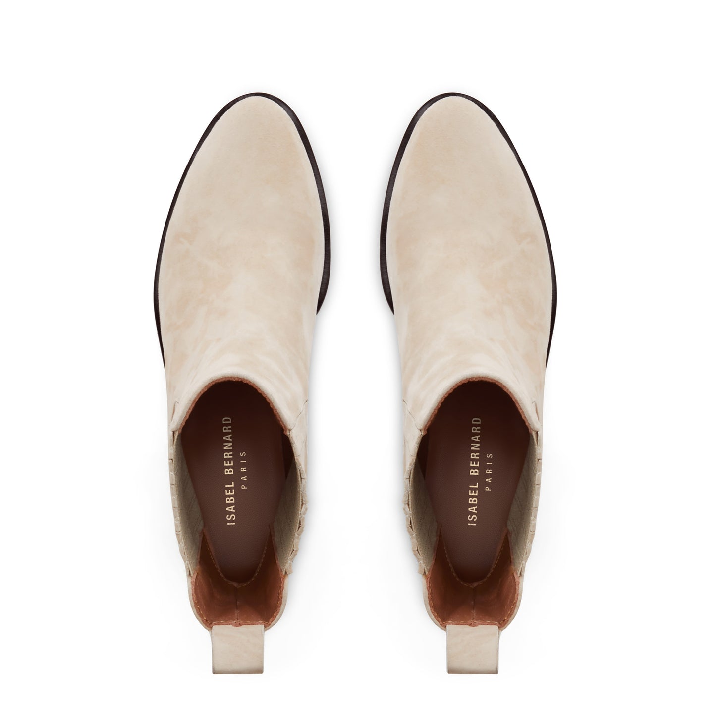 Vendôme Chey beige suede chelsea boots -  - Isabel Bernard