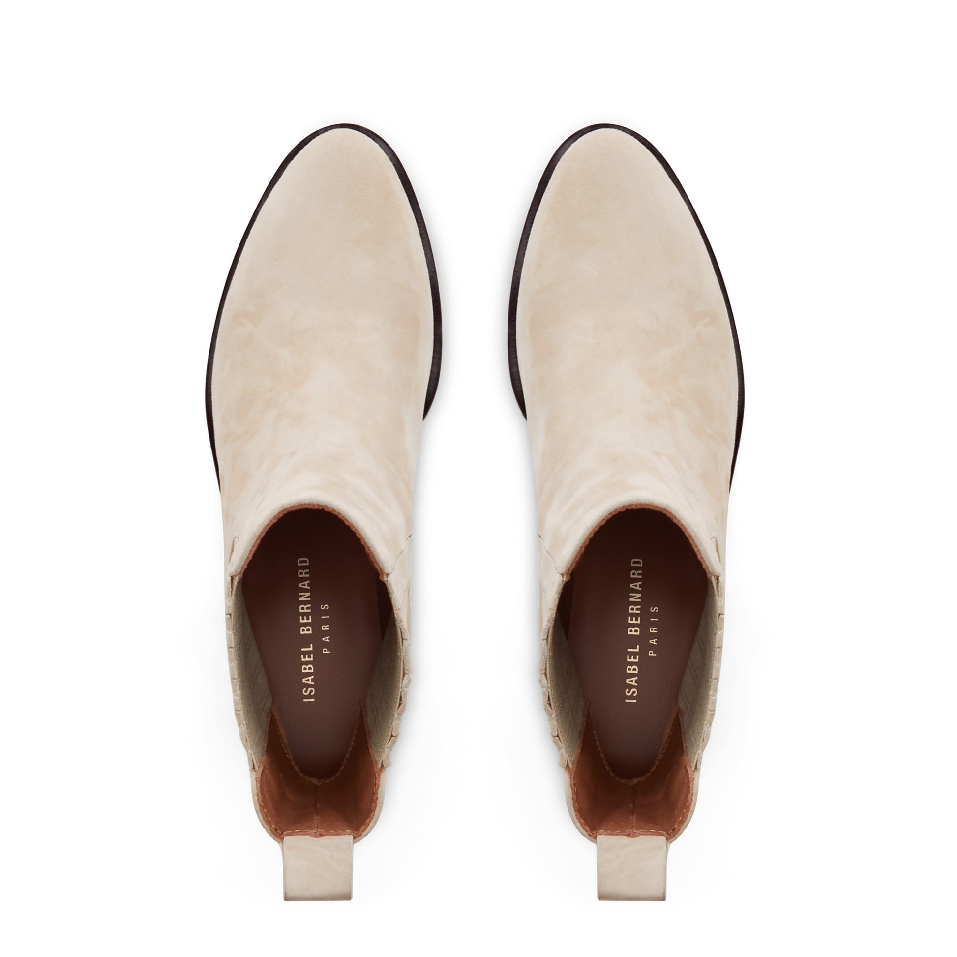 Vendôme Chey beige suede chelsea boots -  - Isabel Bernard