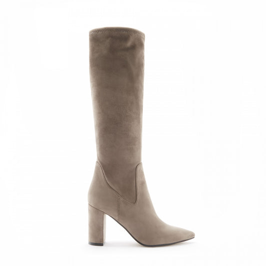 Isabel Bernard Vendôme Fem Taupe Nylonstretch Suede Heels - - Isabel Bernard