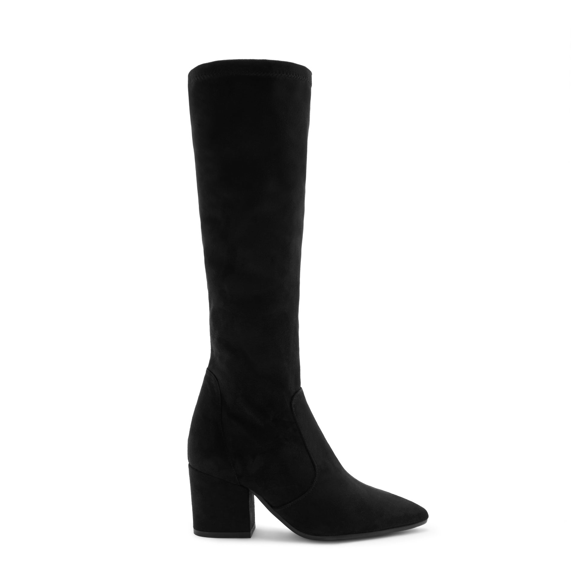 Vendôme Fem black nylon stretch suede heels -  - Isabel Bernard