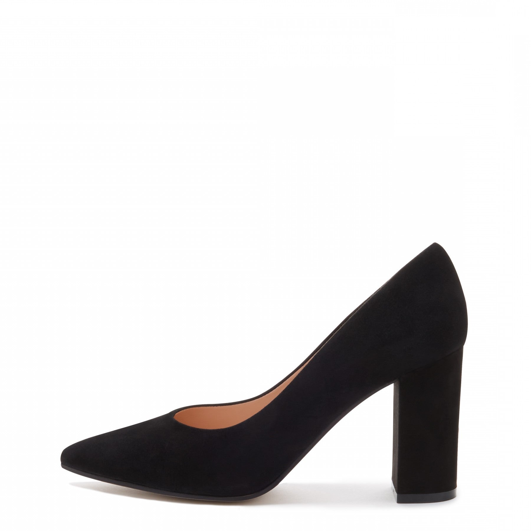 Isabel Bernard Vendôme Sheila Black Suede Pumps made of Calfskin IB55000-01 - - Isabel Bernard